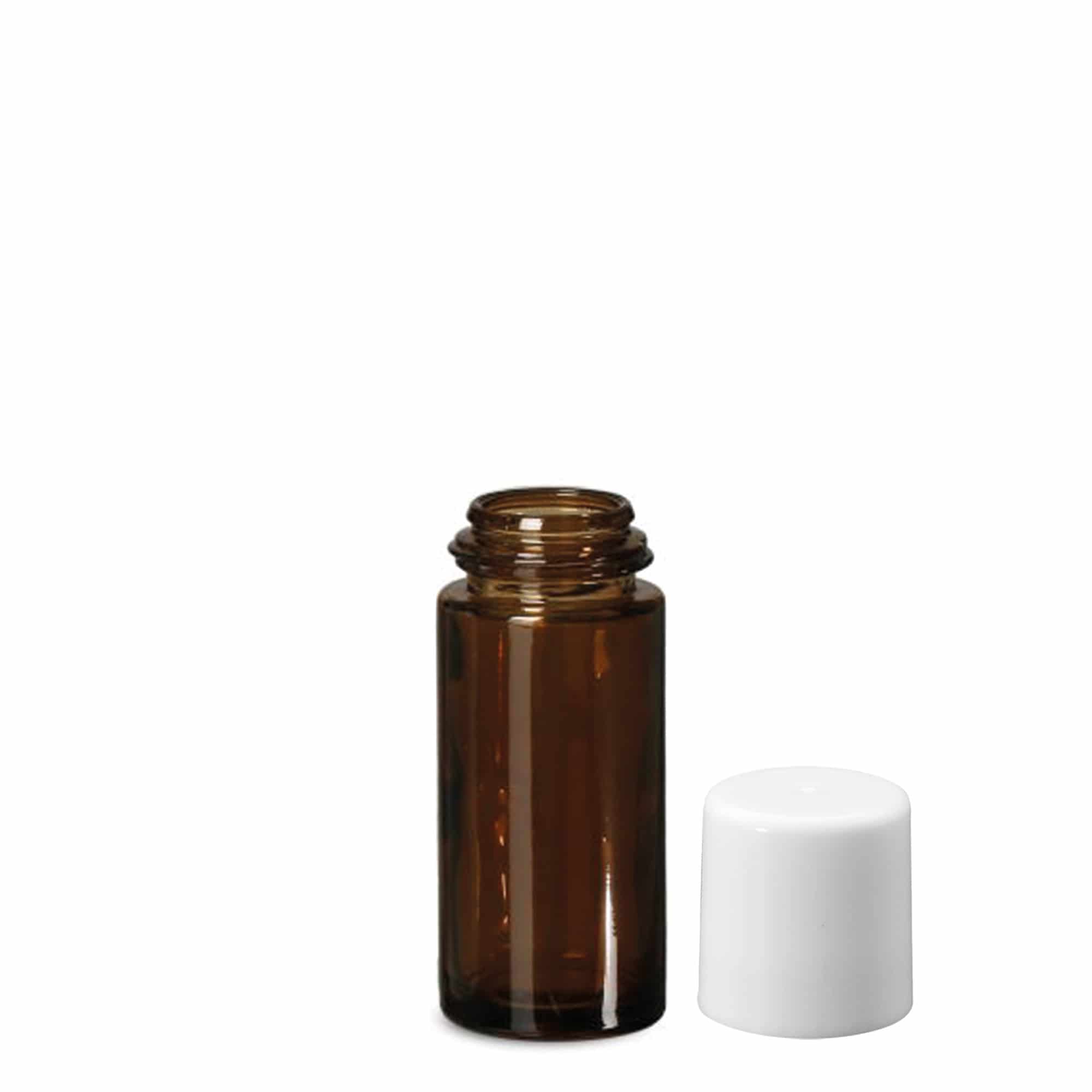 Sticlă roll-on de 50 ml, sticlă, maro, gura: capac cu filet Sticlă roll-on de 50 ml, sticlă, maro, gura: capac cu filet