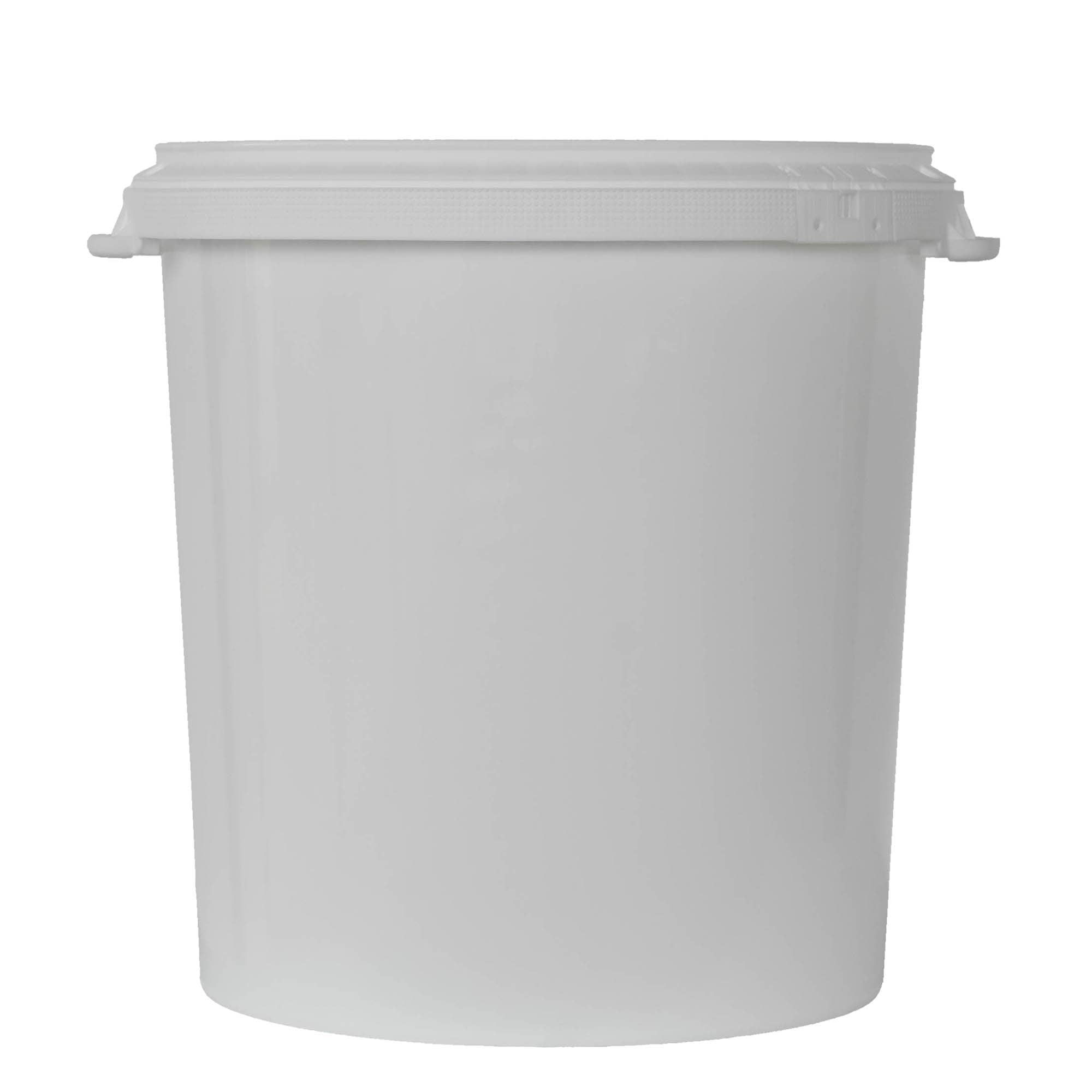 Galeată de 30 l, plastic PP, albă