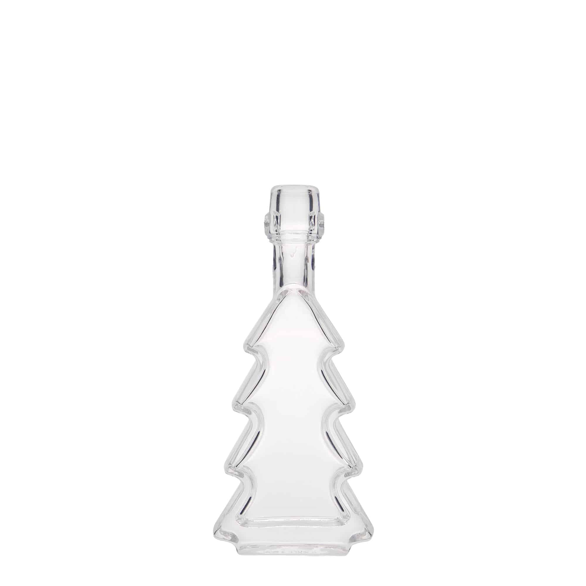Sticlă de sticlă de 40 ml „Brad”, gura: închidere cu clemă