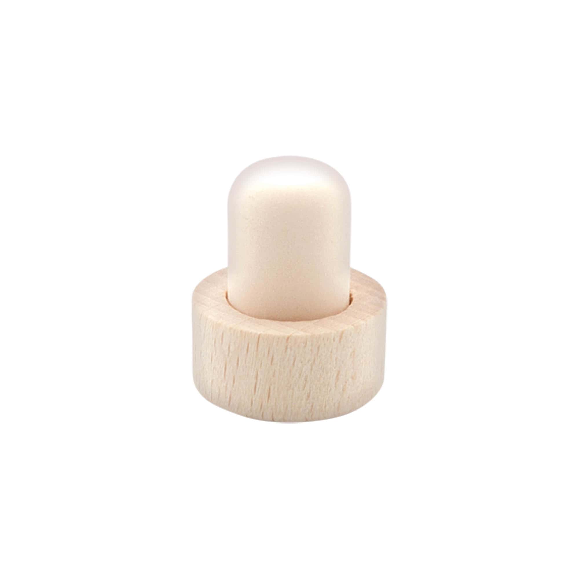 Dop cu mâner 18 mm, lemn/plastic, pentru gură: dop de plută