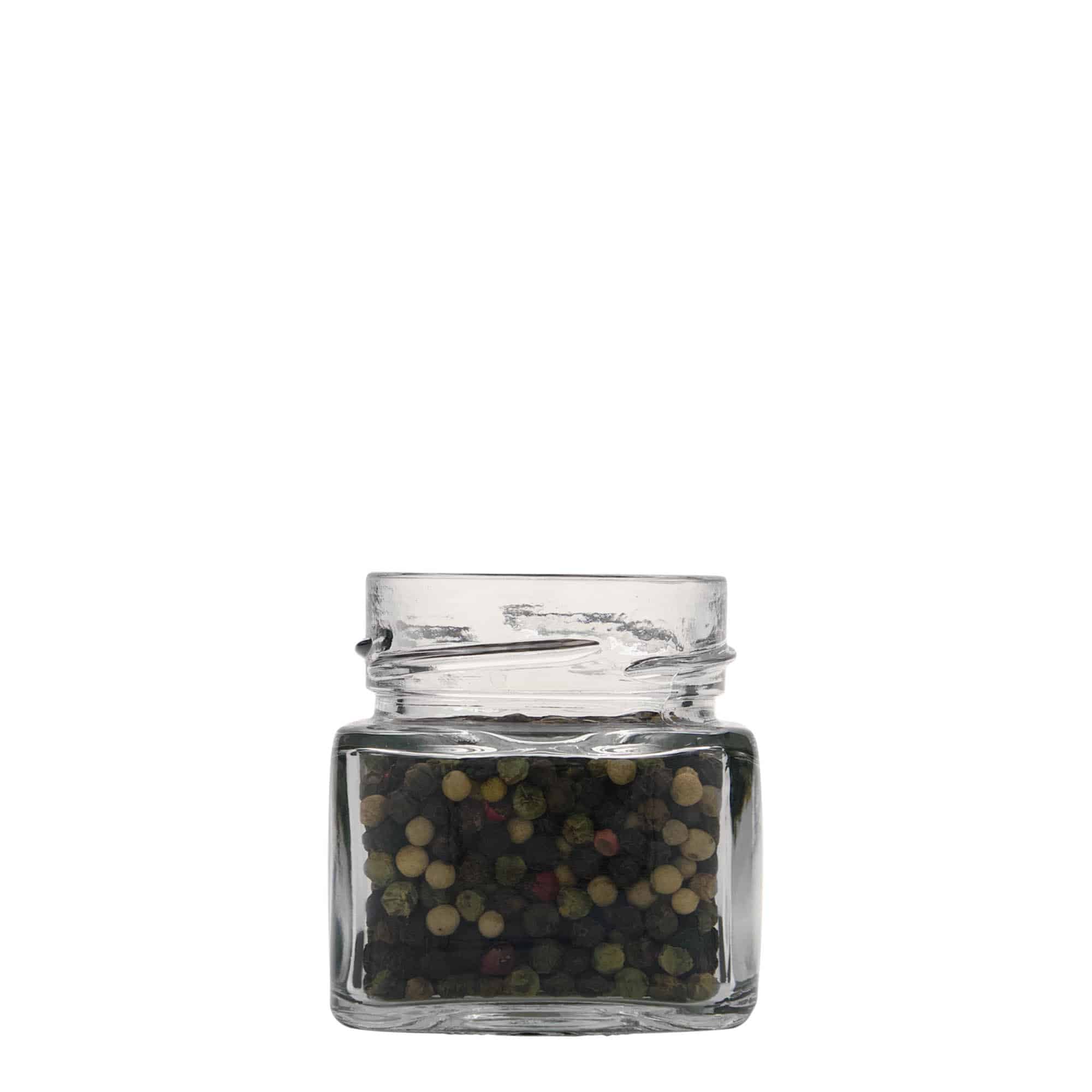 106 ml borcan pătrat „Ikarus”, gura: Deep-Twist-Off (DTO 58) 106 ml borcan pătrat „Ikarus”, gura: Deep-Twist-Off (DTO 58)