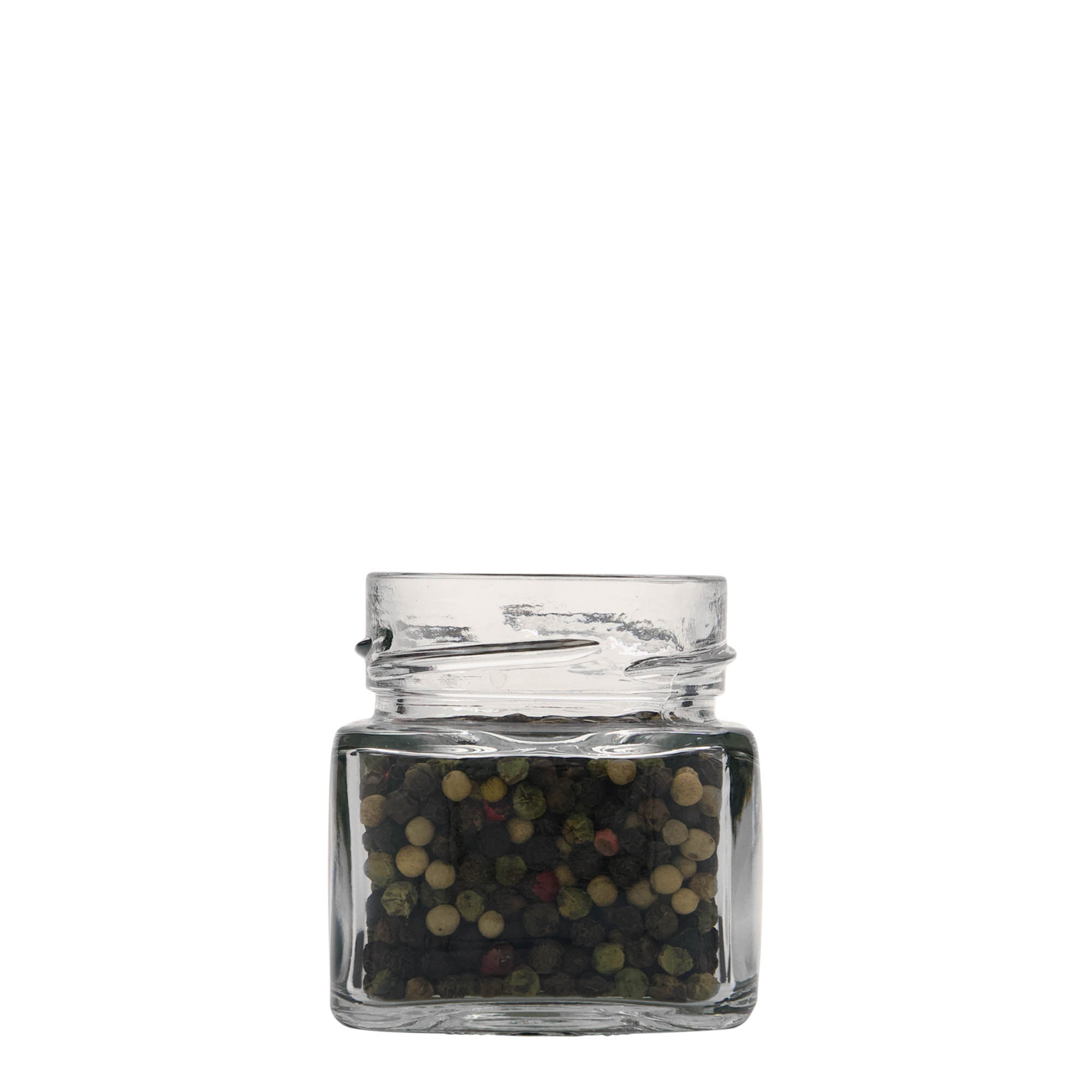 106 ml borcan pătrat „Ikarus”, gura: Deep-Twist-Off (DTO 58)