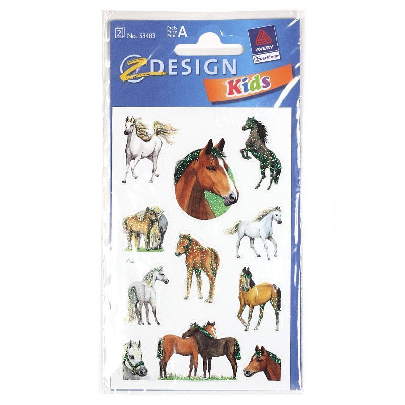 Zweckform autocolante „Cai”, hârtie, multicolor Zweckform autocolante „Cai”, hârtie, multicolor