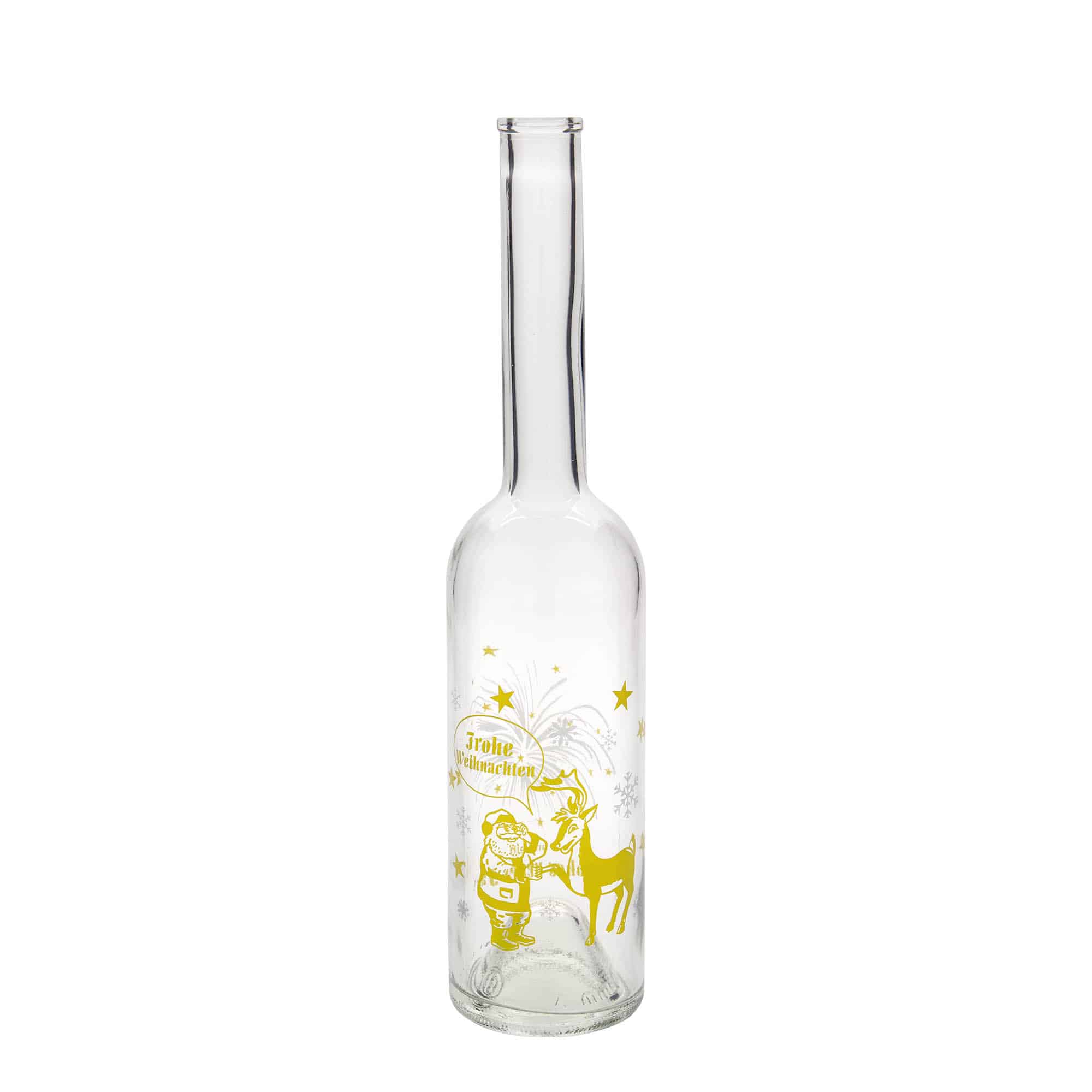 Sticlă de sticlă de 500 ml „Opera”, motiv: foc de artificii, gura: dop de plută
