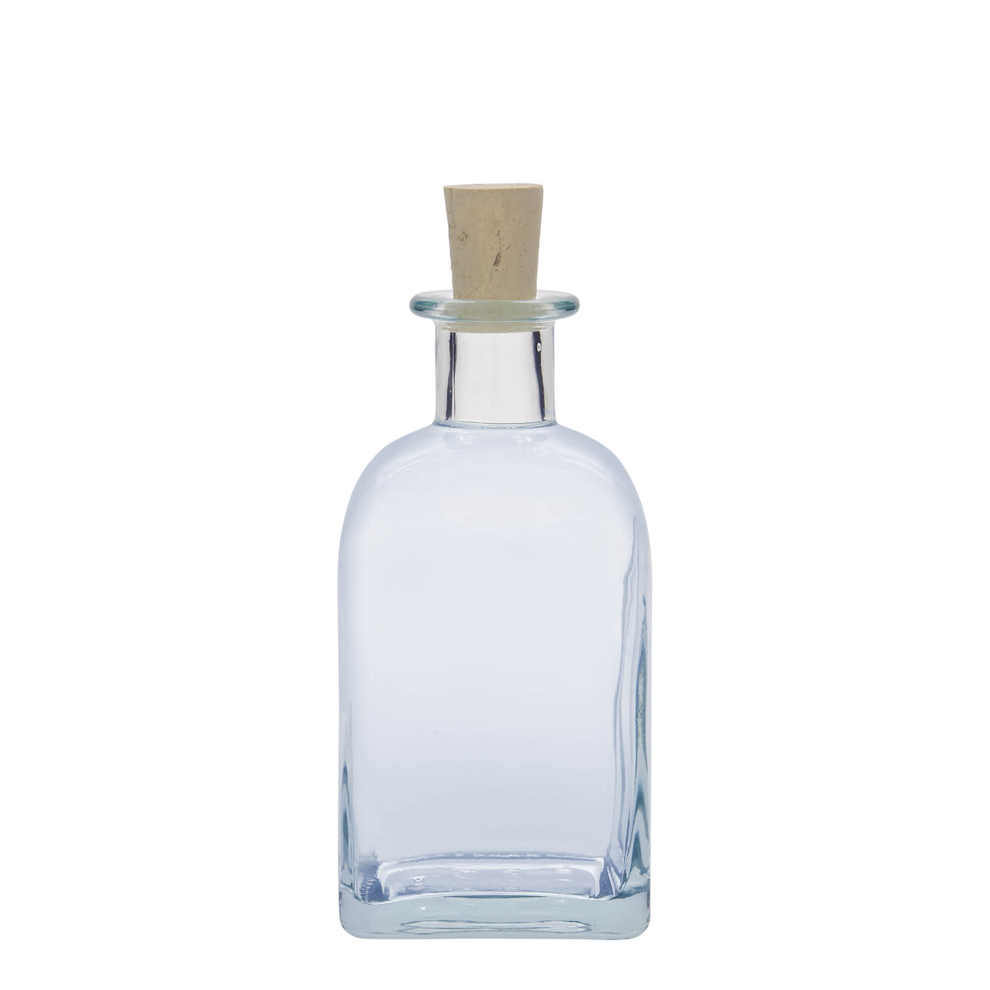 Sticlă de 350 ml, Apotecar Carré, pătrată, gură: dop de plută Sticlă de 350 ml, Apotecar Carré, pătrată, gură: dop de plută