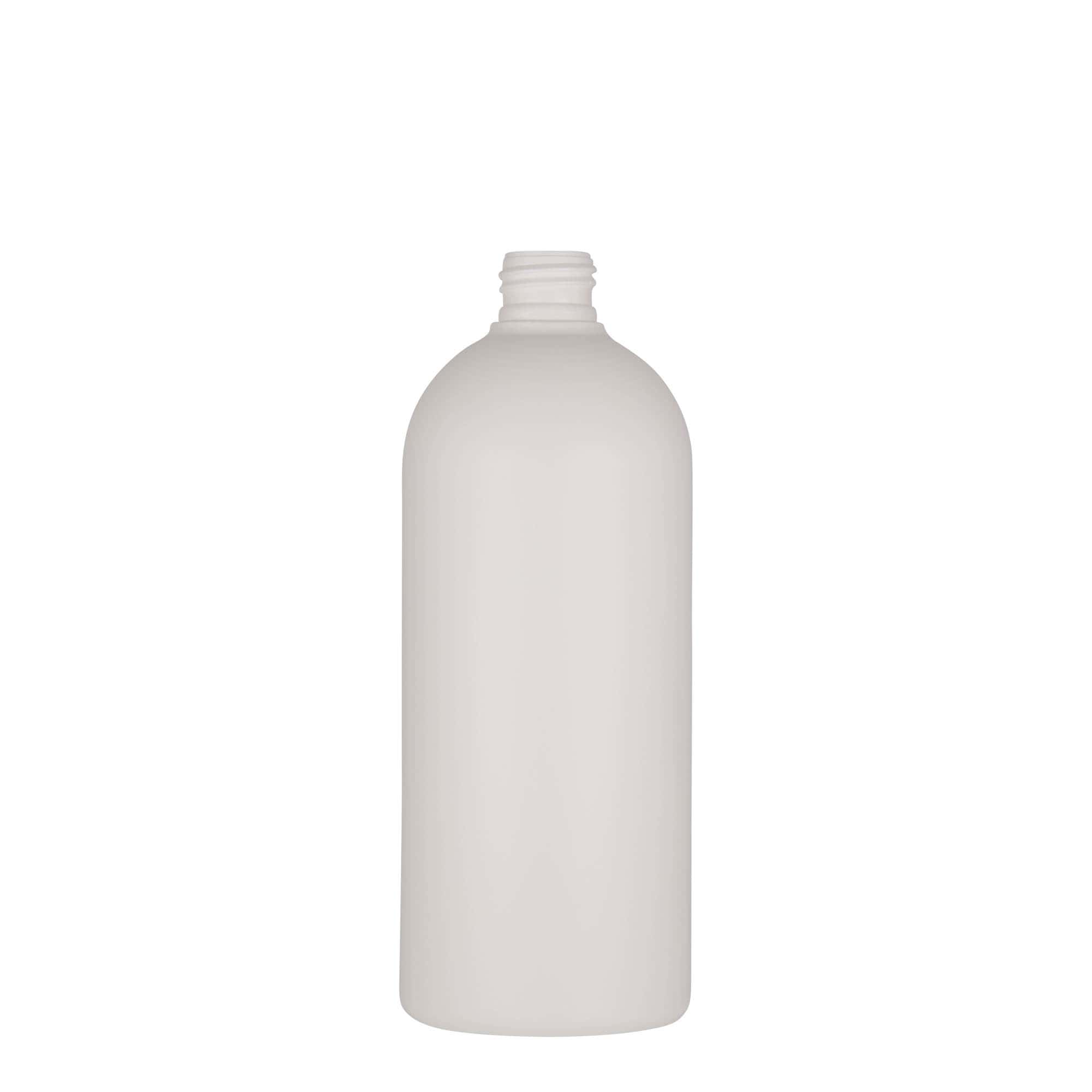 Flacon din plastic de 500 ml „Tuffy”, HDPE, alb, gura: 24/410