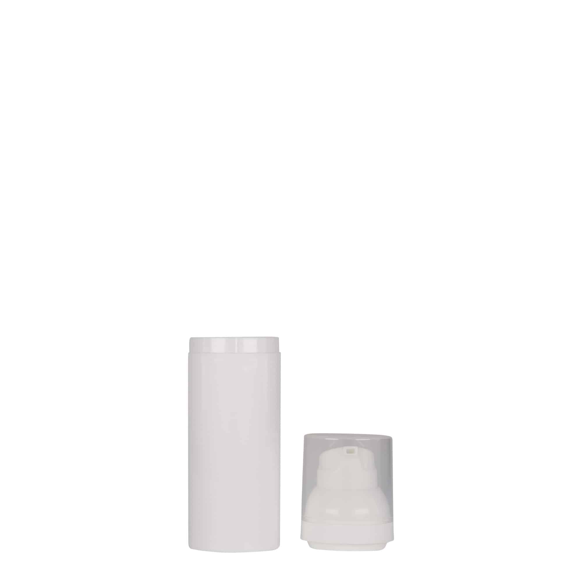 50 ml dozator airless „Mezzo”, plastic PP, alb