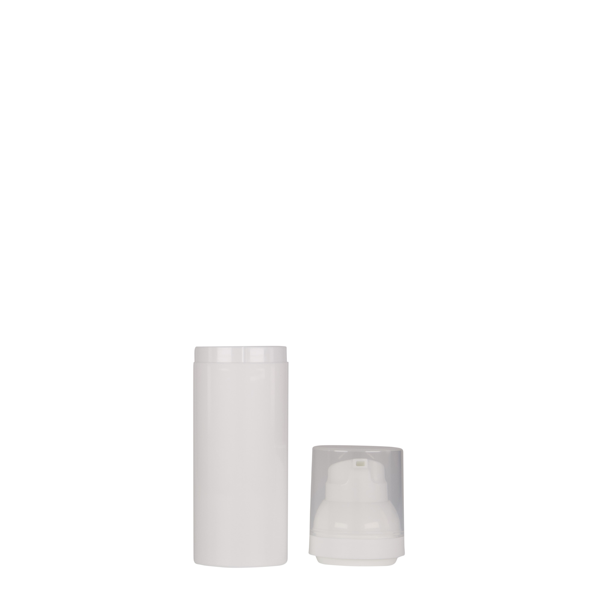 50 ml dozator airless „Mezzo”, plastic PP, alb 50 ml dozator airless „Mezzo”, plastic PP, alb