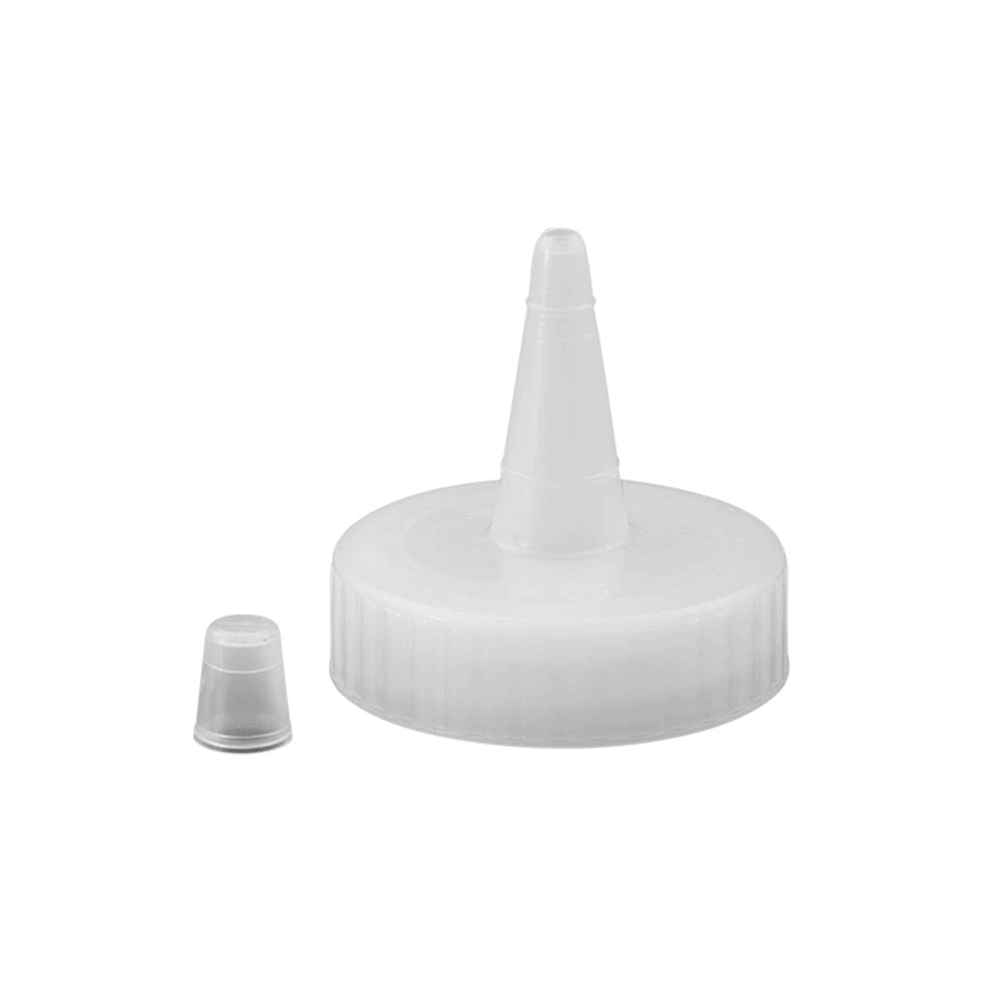 Capac cu filet pentru duză de pulverizare, plastic PP, alb, pentru deschidere: 38/400