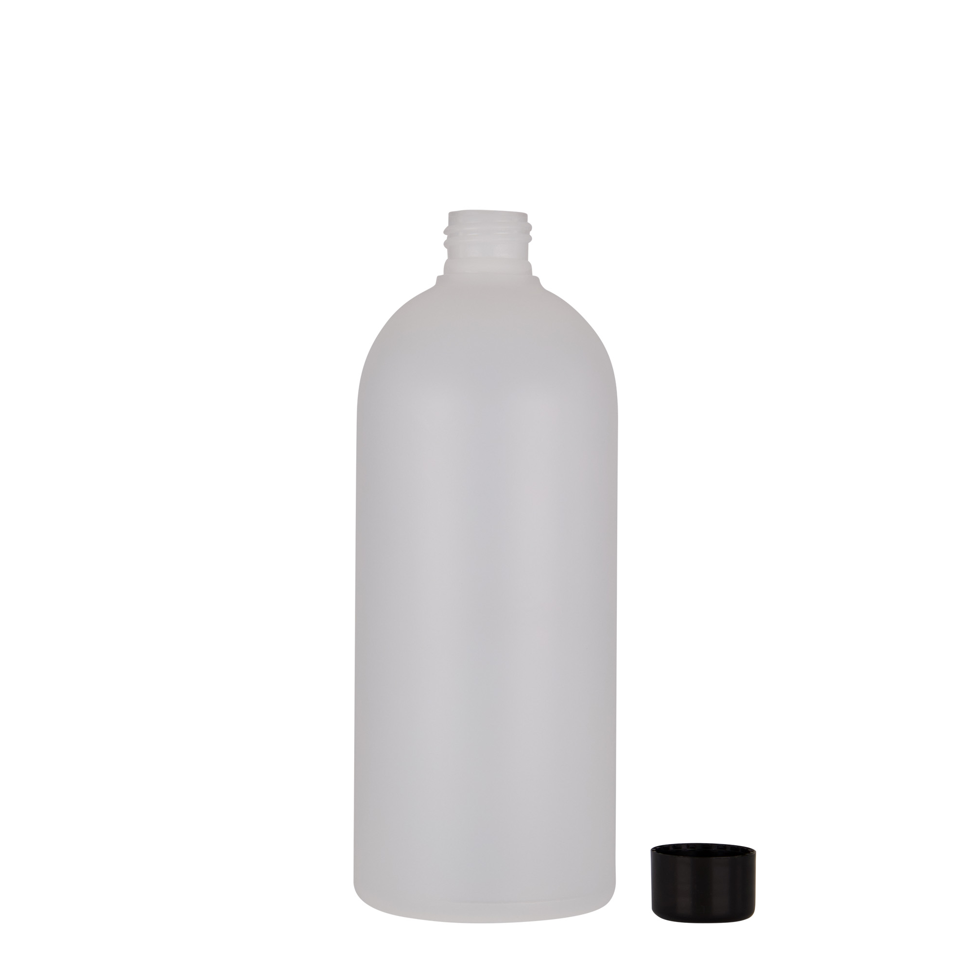 Flacon din plastic de 500 ml „Tuffy”, HDPE, natural, gura: 24/410 Flacon din plastic de 500 ml „Tuffy”, HDPE, natural, gura: 24/410