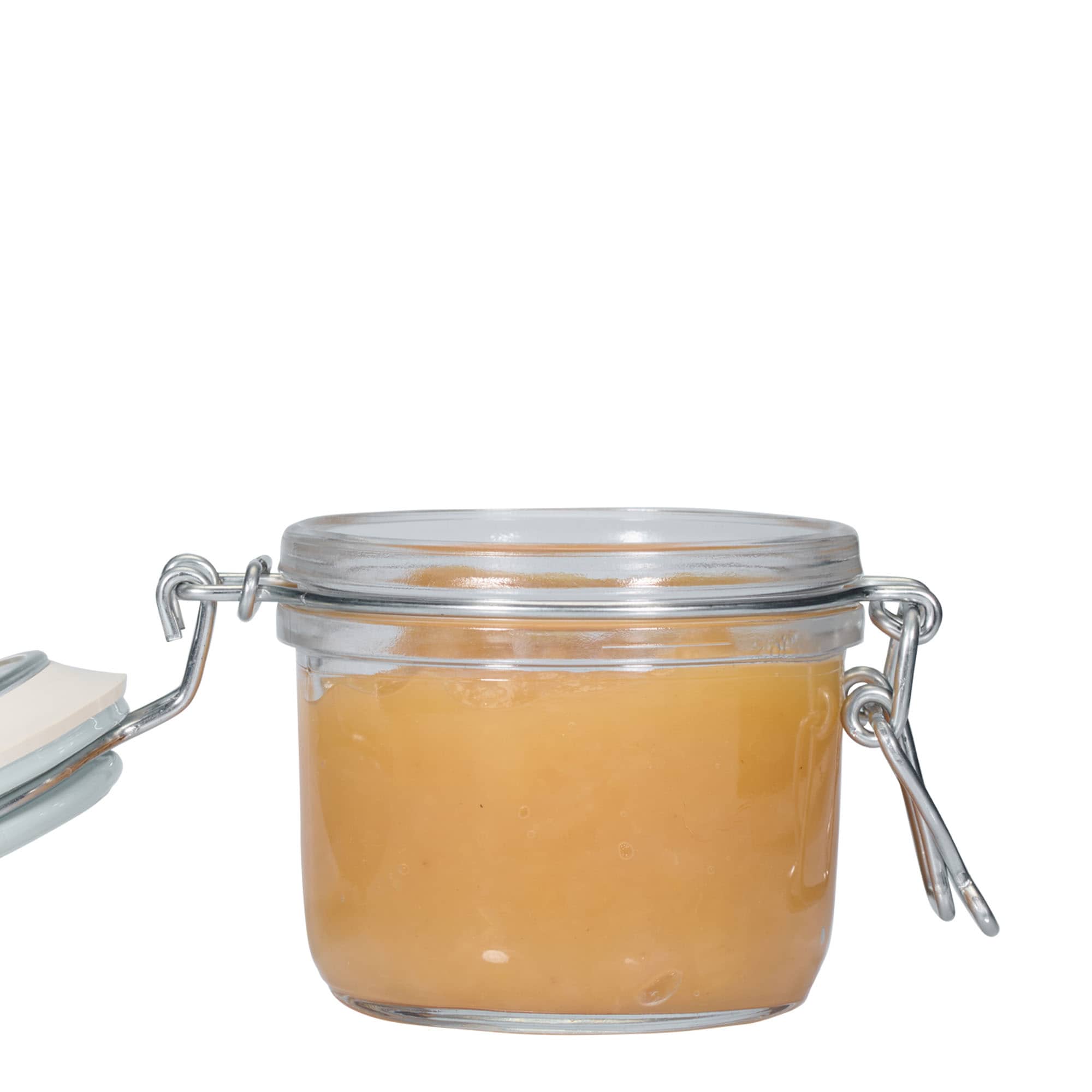 200 ml borcan cu clemă metalică „Fido”, albastru, gura: închidere cu clemă metalică