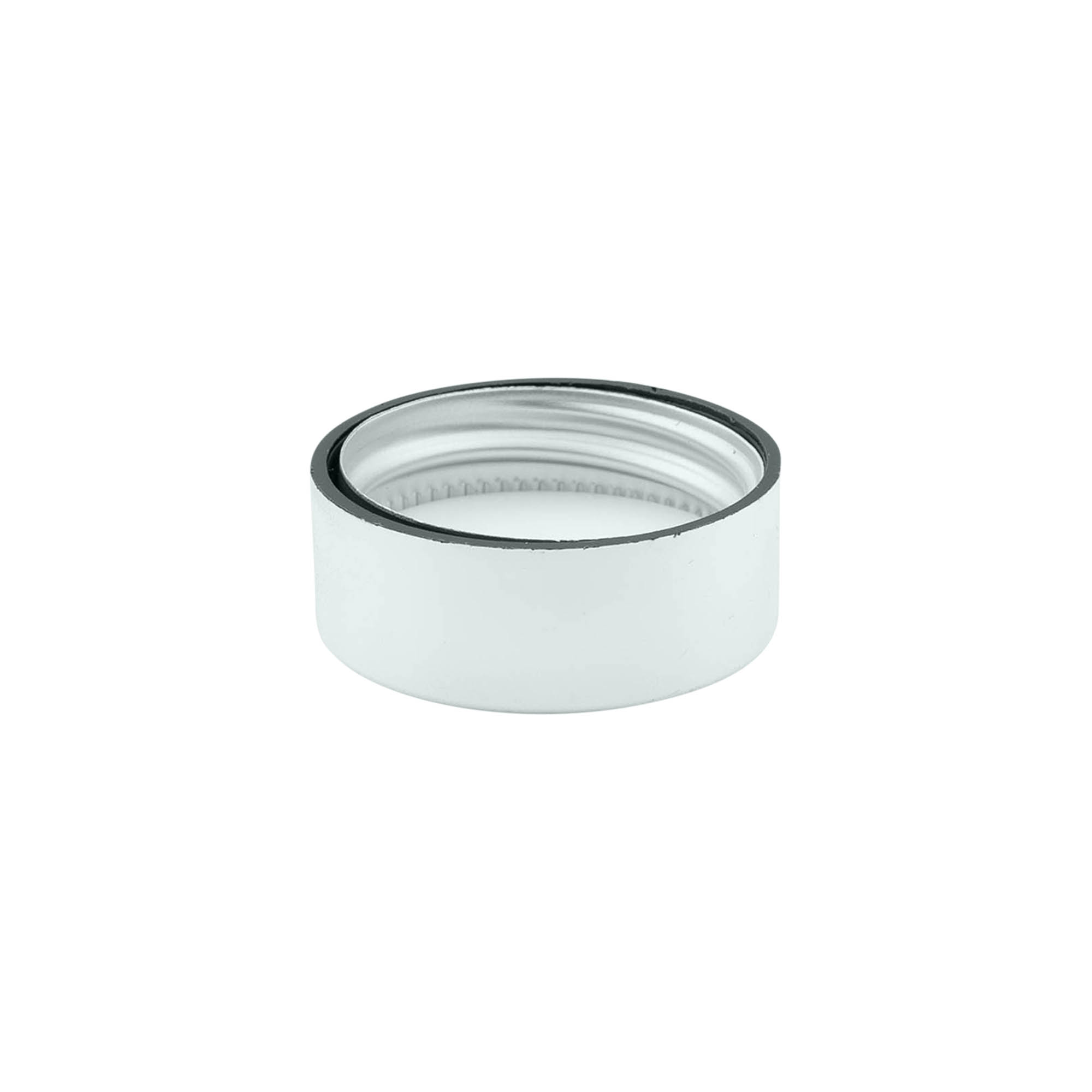 Capac cu filet, plastic ABS, argintiu, pentru gura: GPI 33/400