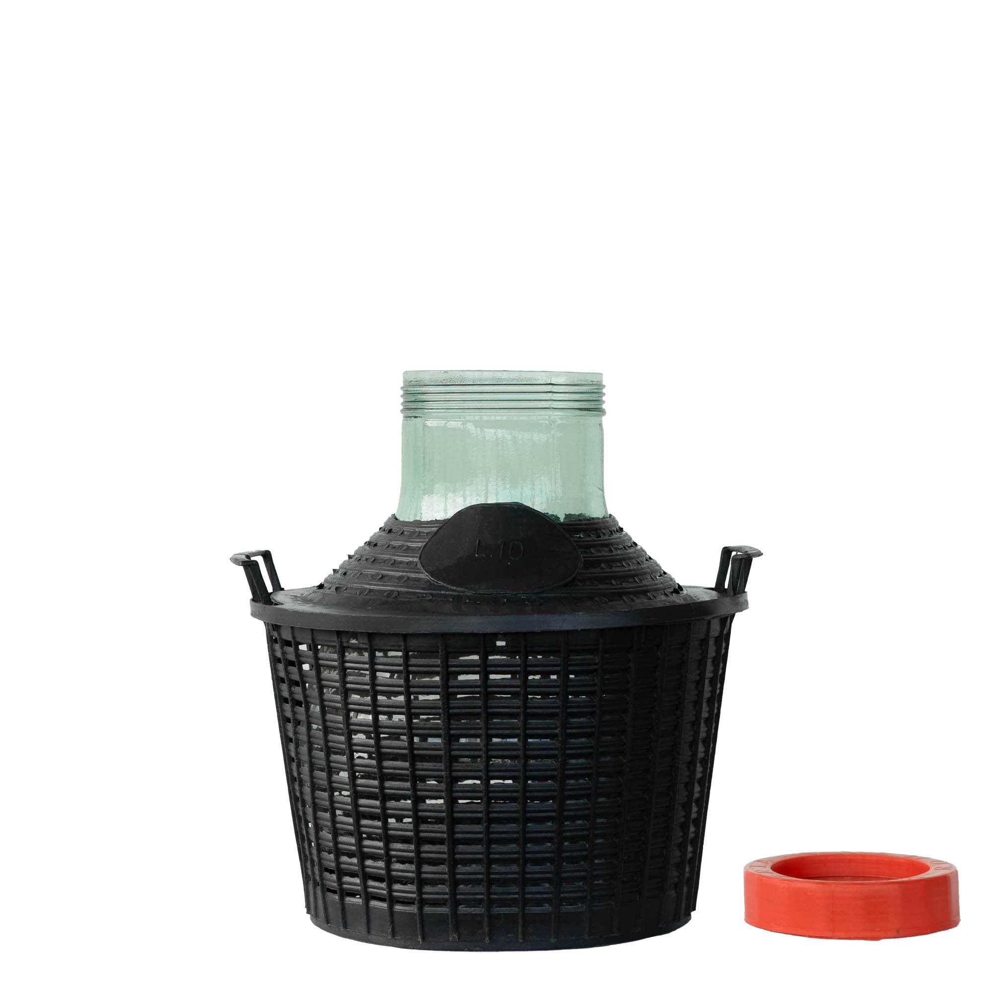 Butelie balon de 10 l, gât larg, sticlă, deschidere: capac cu filet Butelie balon de 10 l, gât larg, sticlă, deschidere: capac cu filet