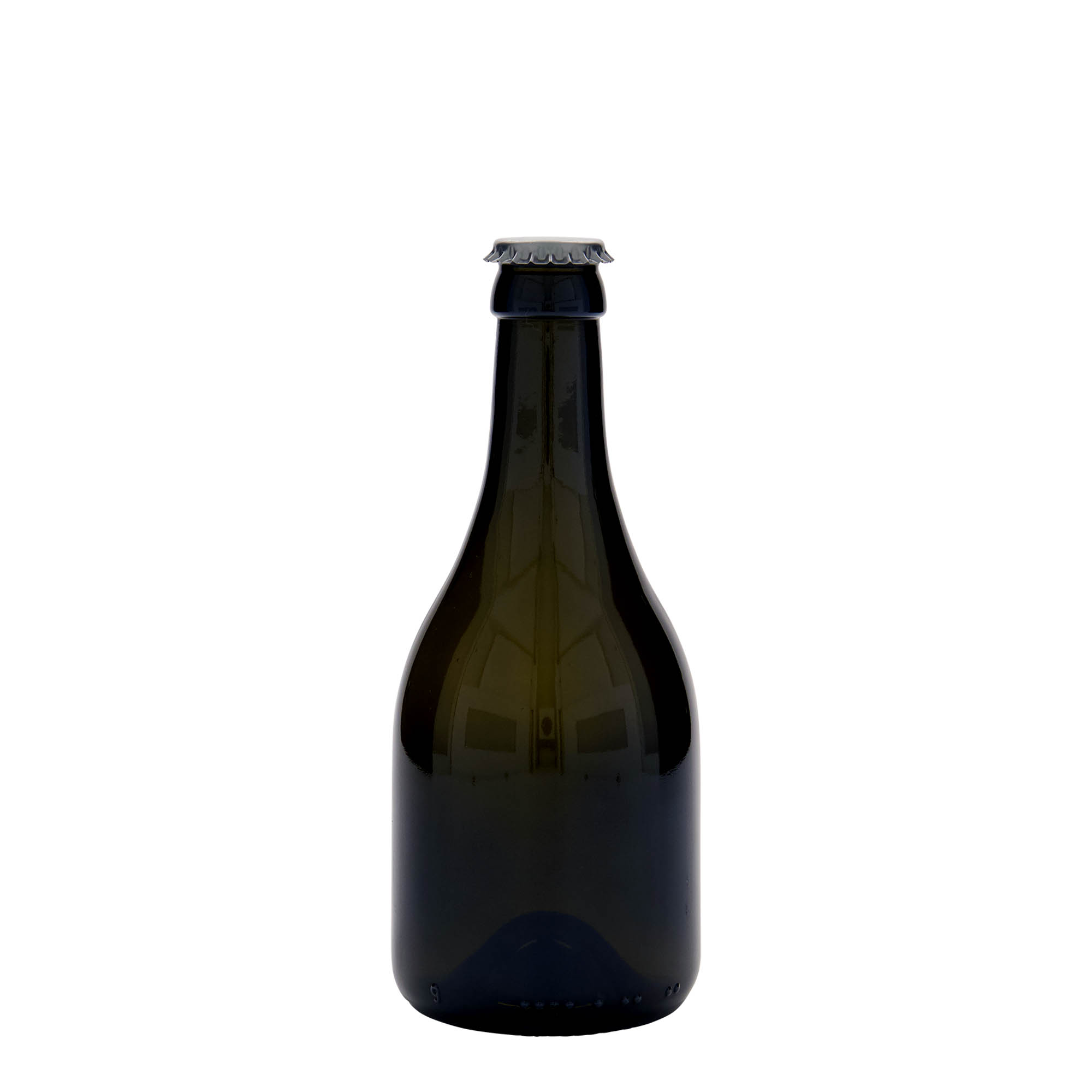 Sticlă de bere 330 ml „Horta”, sticlă, verde antic, gura: capac tip coroană
