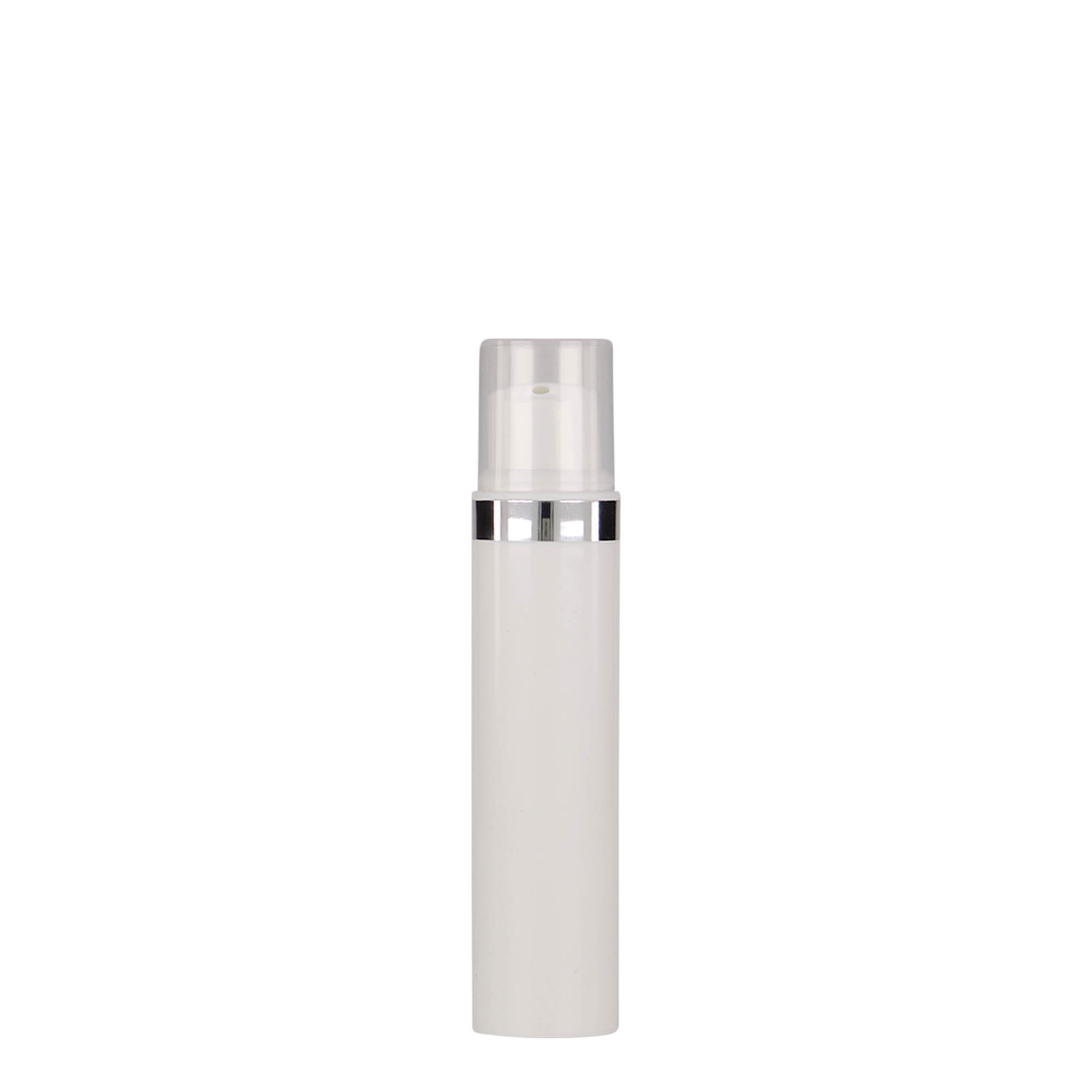 15 ml dozator airless 'Nano', plastic PP, alb