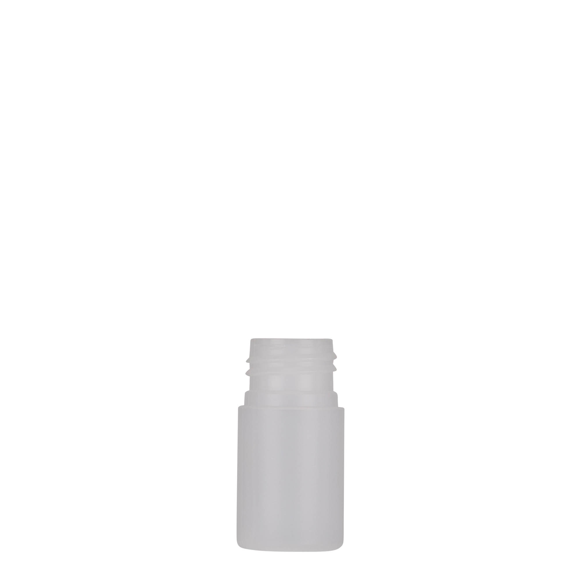 Sticlă din plastic de 15 ml „Tuffy”, HDPE, natural, gura: 24/410 Sticlă din plastic de 15 ml „Tuffy”, HDPE, natural, gura: 24/410