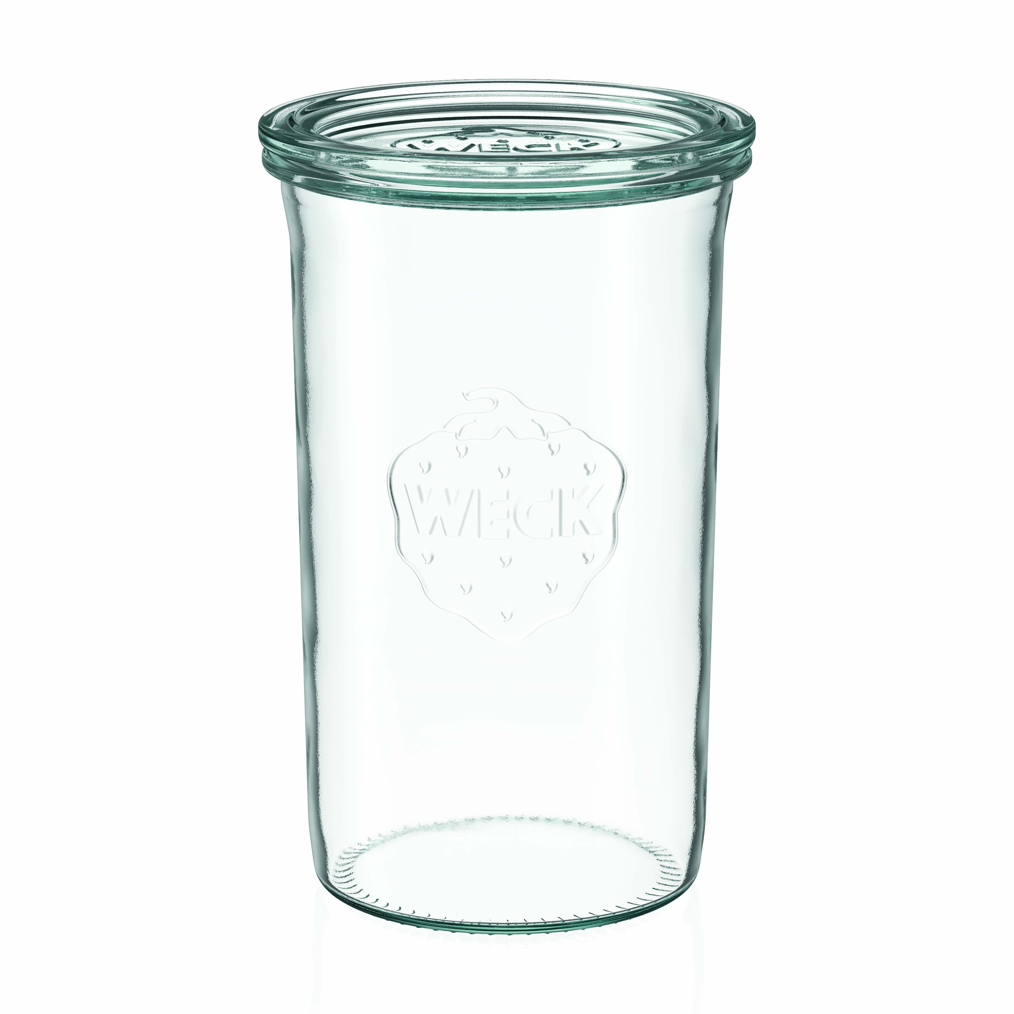 6x 1000 ml borcan WECK cu gura largă cu capac de sticlă RR 100