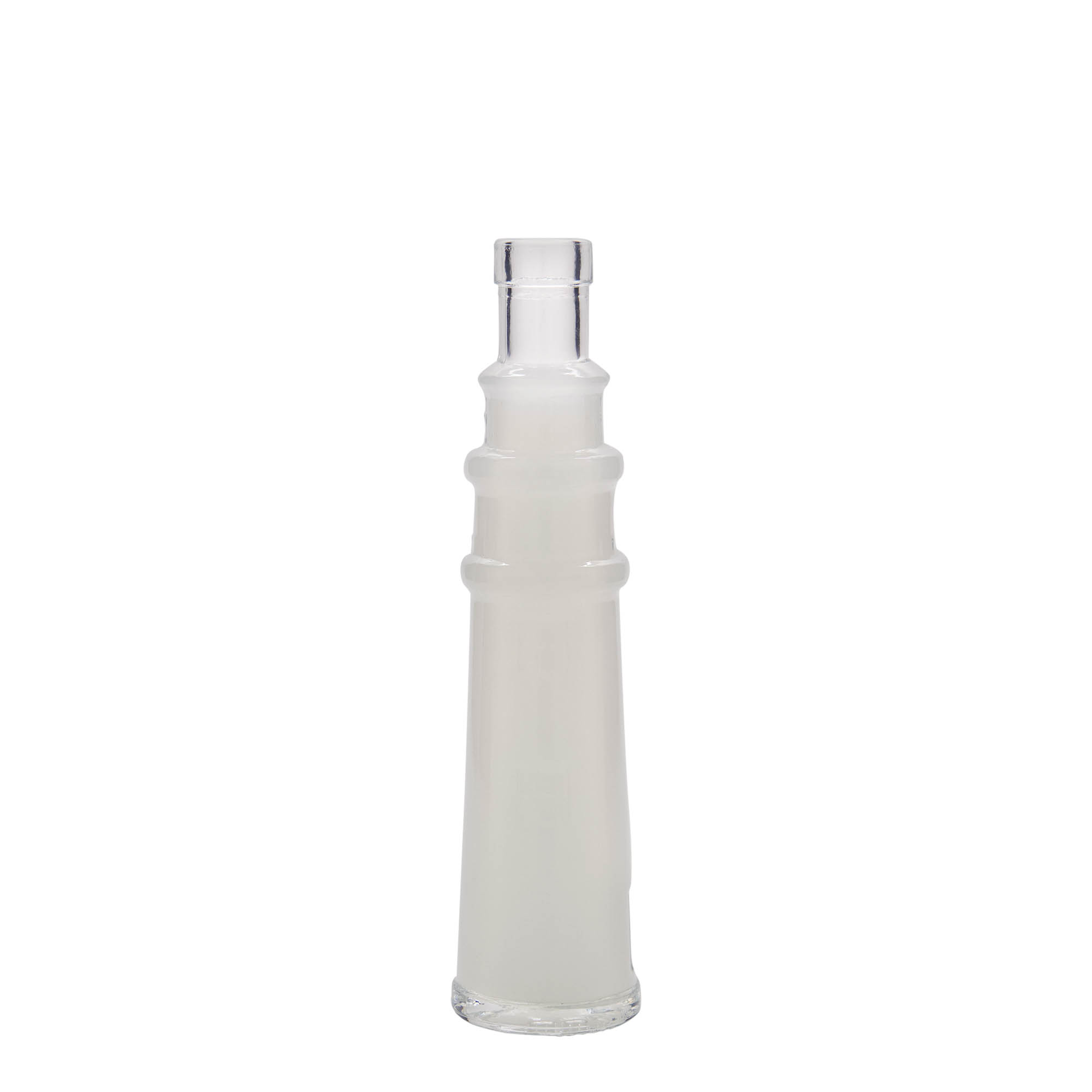 Sticlă de sticlă de 100 ml „Leuchtturm”, gura: dop de plută Sticlă de sticlă de 100 ml „Leuchtturm”, gura: dop de plută