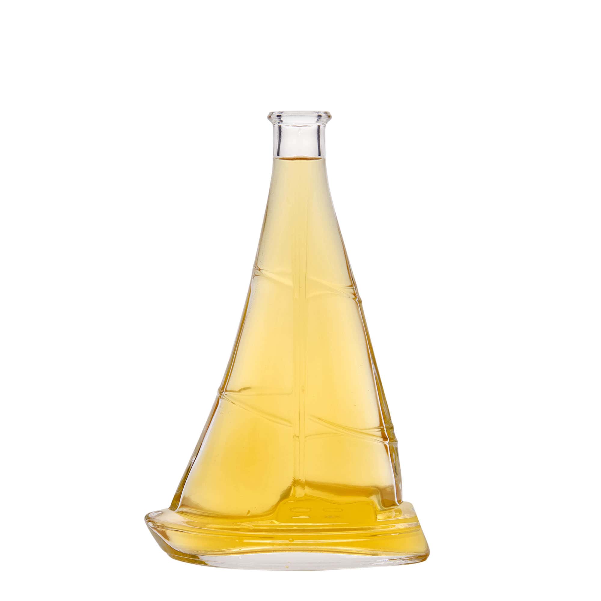 Sticlă de sticlă de 350 ml „Barcă cu vele”, gura: dop de plută