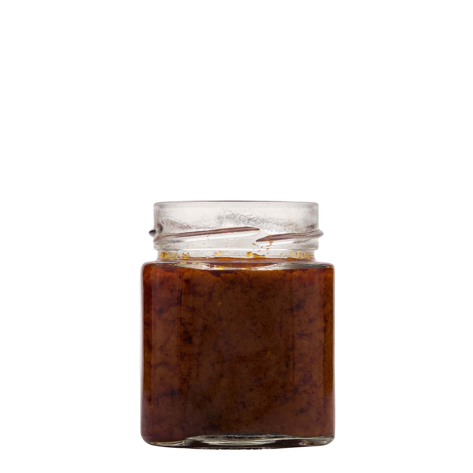 212 ml borcan pătrat 'Ikarus', gura: Deep-Twist-Off (DTO 63)