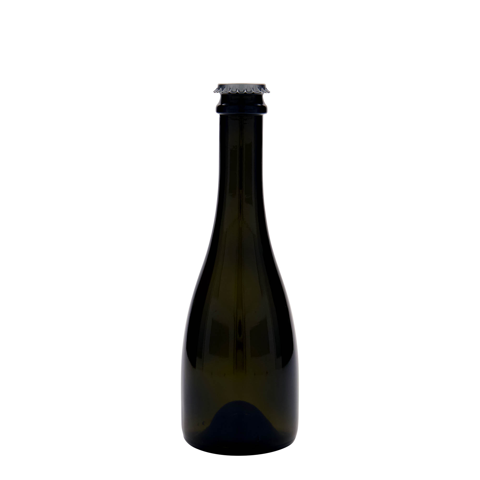 Sticlă de bere/șampanie 330 ml „Tosca”, sticlă, verde antichizat, gât: capac tip crown cork Sticlă de bere/șampanie 330 ml „Tosca”, sticlă, verde antichizat, gât: capac tip crown cork