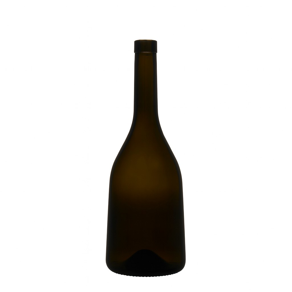 Sticlă de sticlă de 750 ml „Rustica”, verde antic, gura: dop Sticlă de sticlă de 750 ml „Rustica”, verde antic, gura: dop