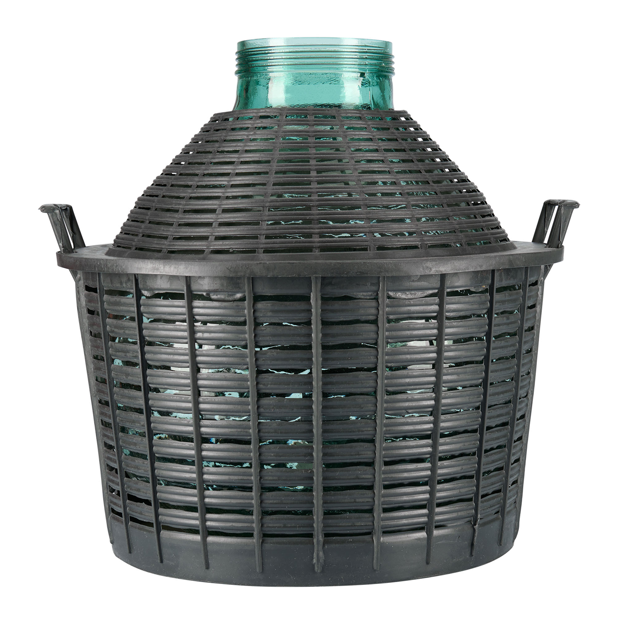 Butelie cu balon de 25 l, gât larg, sticlă, deschidere: capac cu filet