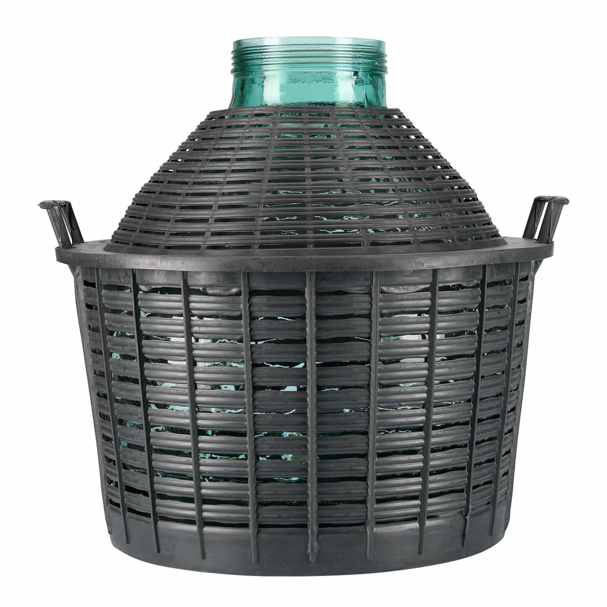 Butelie cu balon de 25 l, gât larg, sticlă, deschidere: capac cu filet
