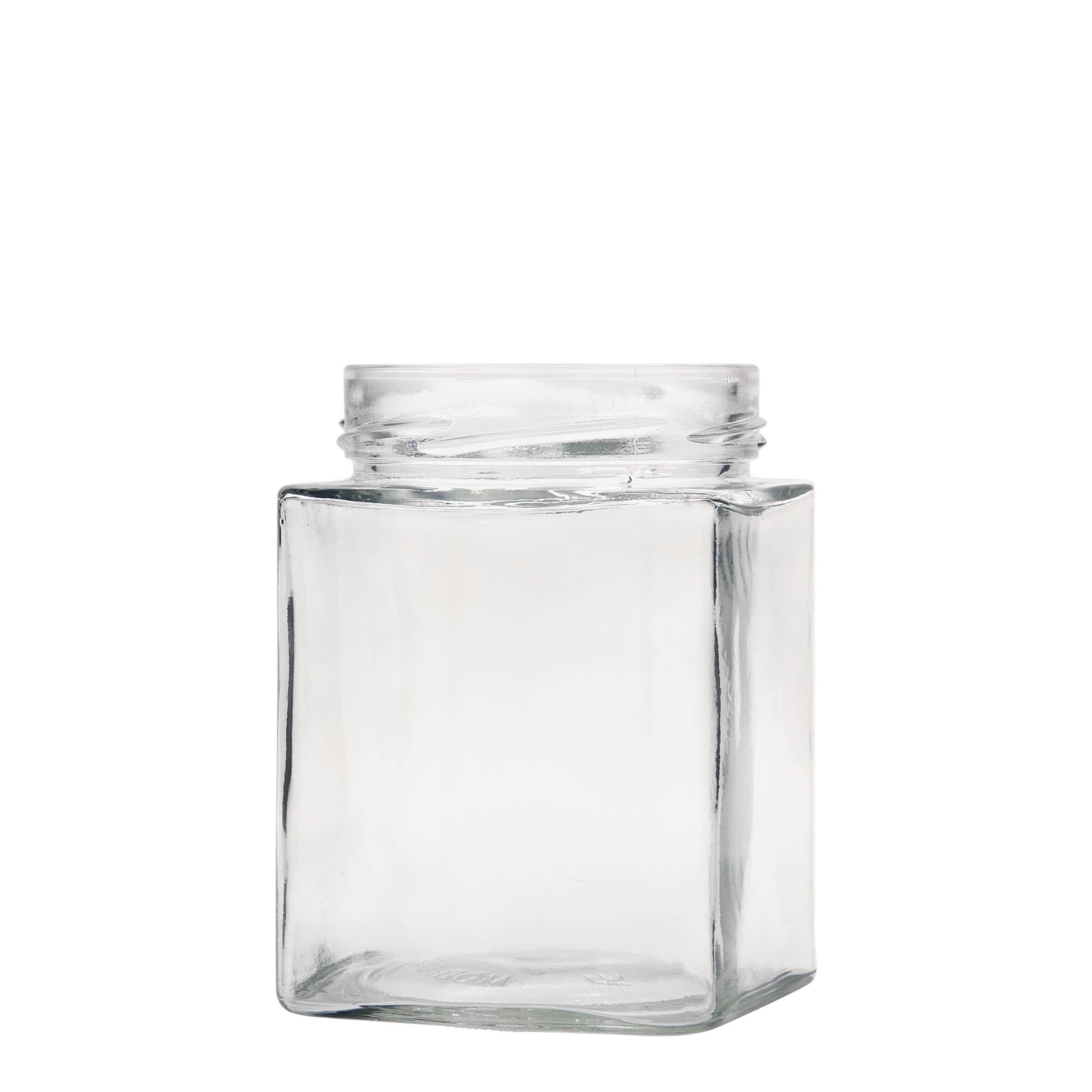580 ml borcan pătrat „Ikarus”, gura: Deep-Twist-Off (DTO 82)