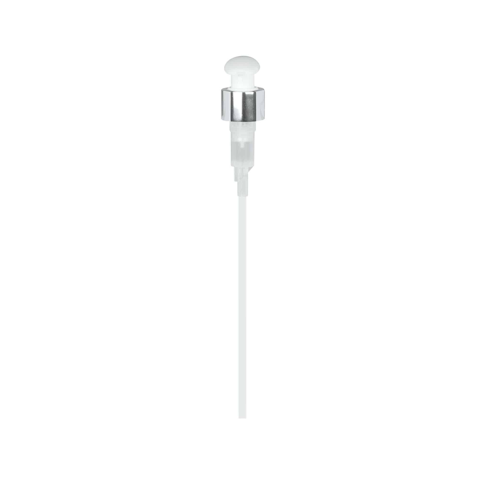 Capac cu filet pentru pompă dozatoare, plastic PP, alb, pentru deschidere: 24/410