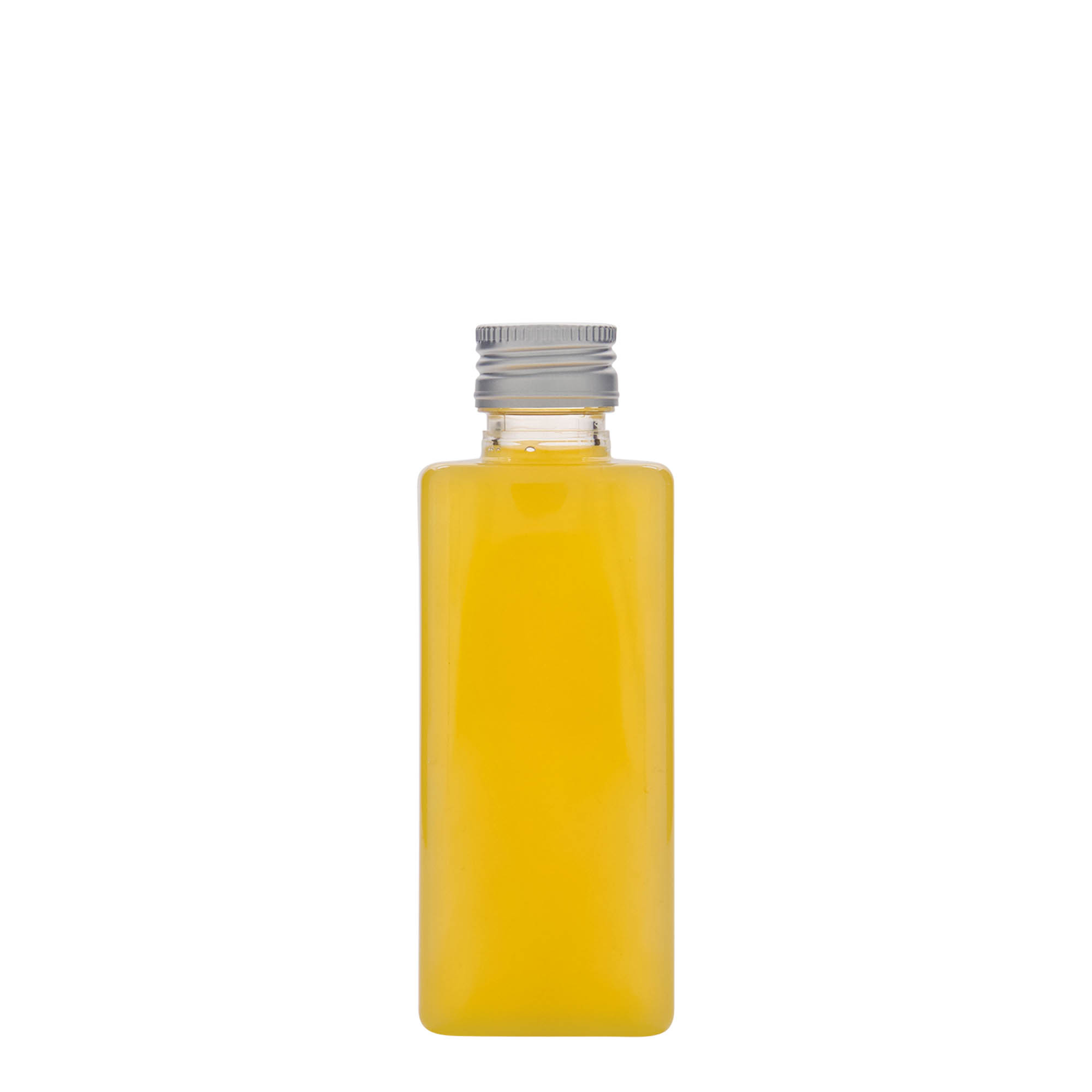 Sticlă PET de 250 ml „Karl”, pătrată, din plastic, gura: PP 28