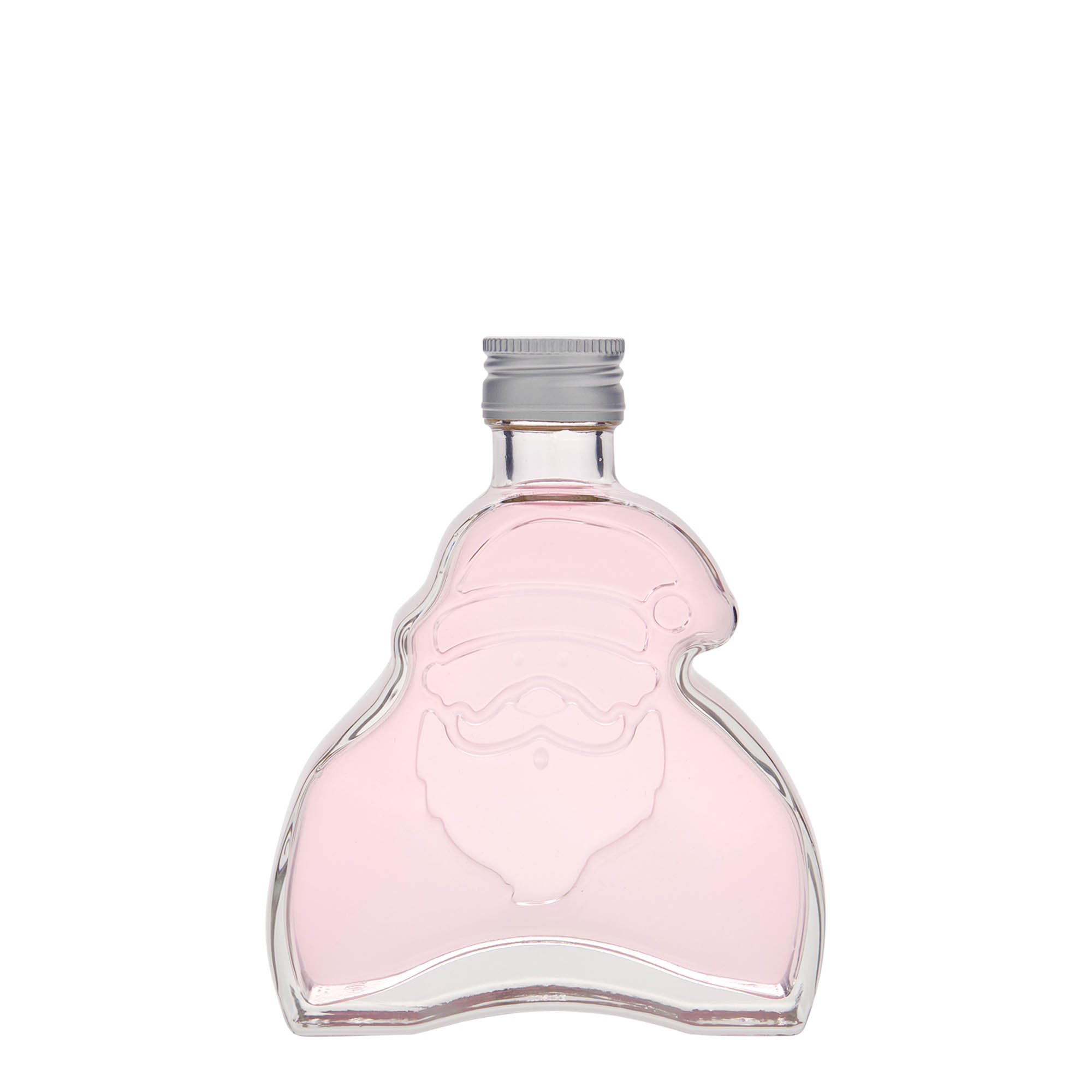 Sticlă de sticlă de 200 ml „Moș Crăciun”, gura: PP 28 Sticlă de sticlă de 200 ml „Moș Crăciun”, gura: PP 28