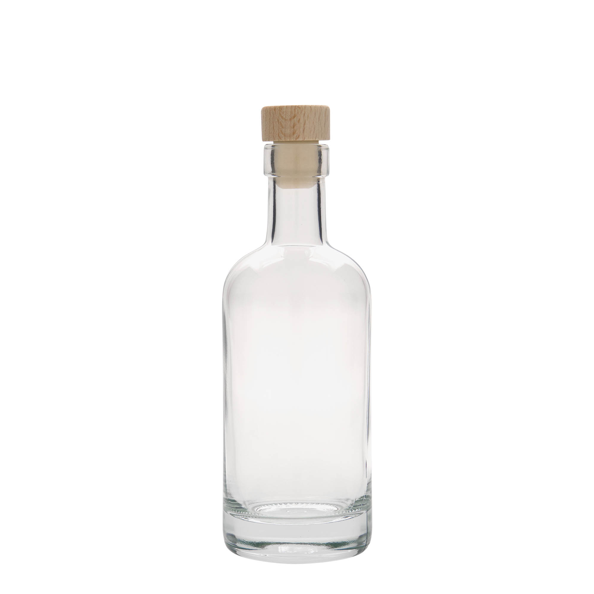 Sticlă de sticlă de 250 ml „Linea Uno”, gura: dop de plută Sticlă de sticlă de 250 ml „Linea Uno”, gura: dop de plută