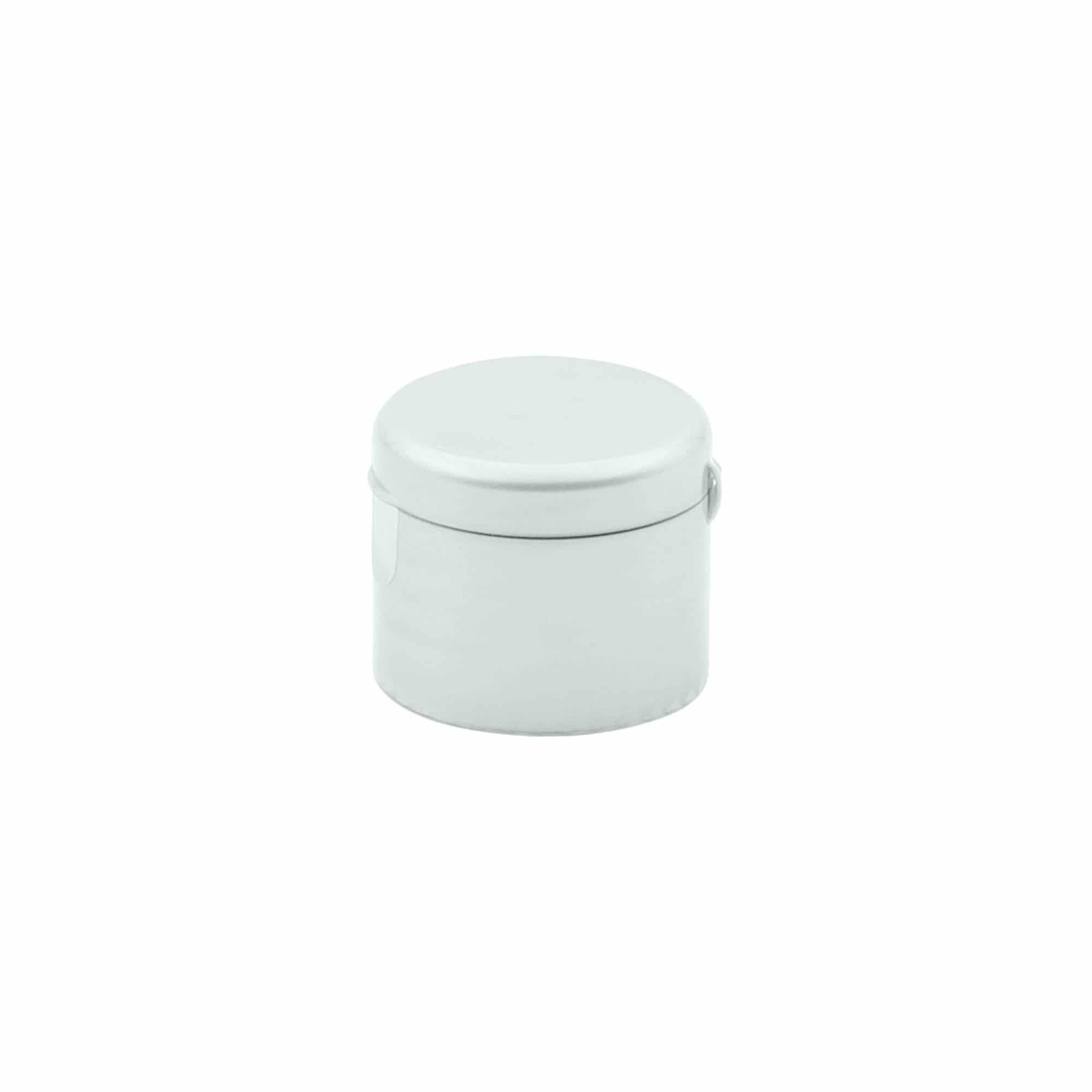 Capac cu filet și balama rabatabilă, plastic PP, argintiu, pentru gura: 24/410