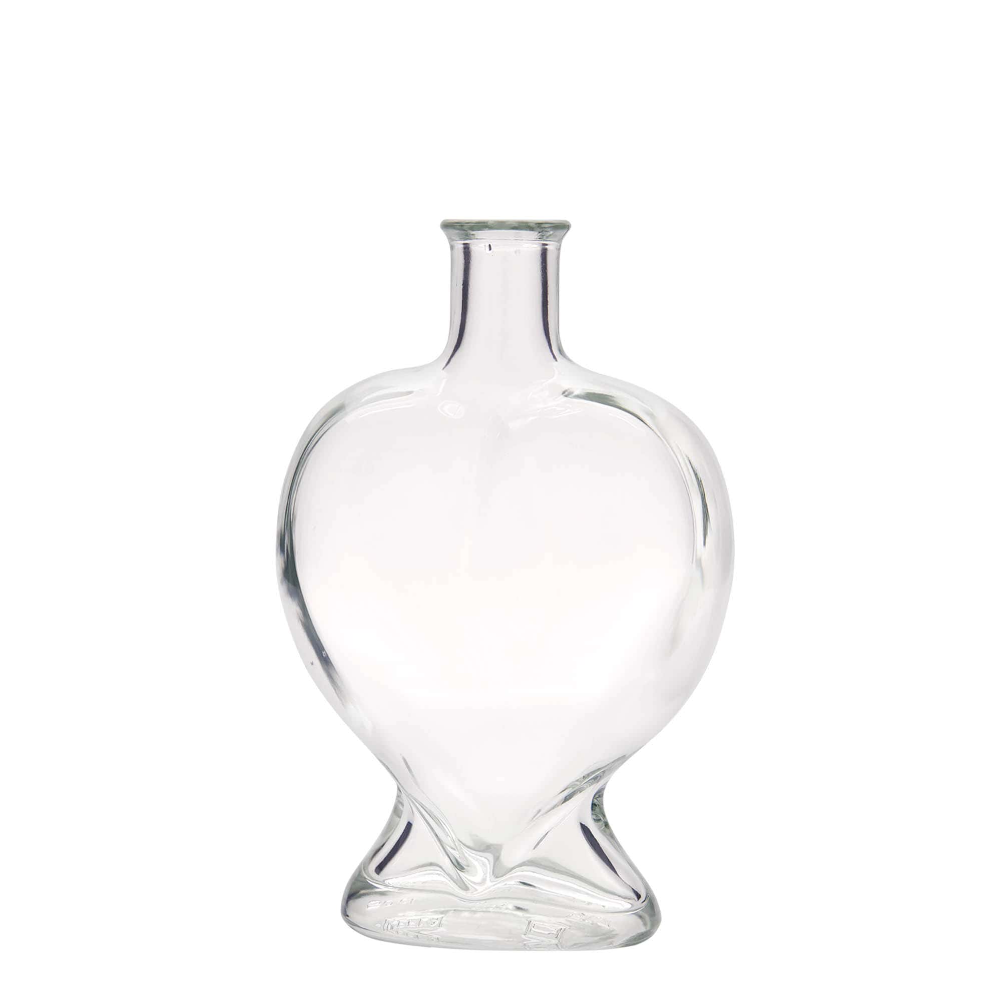 Sticlă de sticlă de 500 ml „Inimă”, gură: plută
