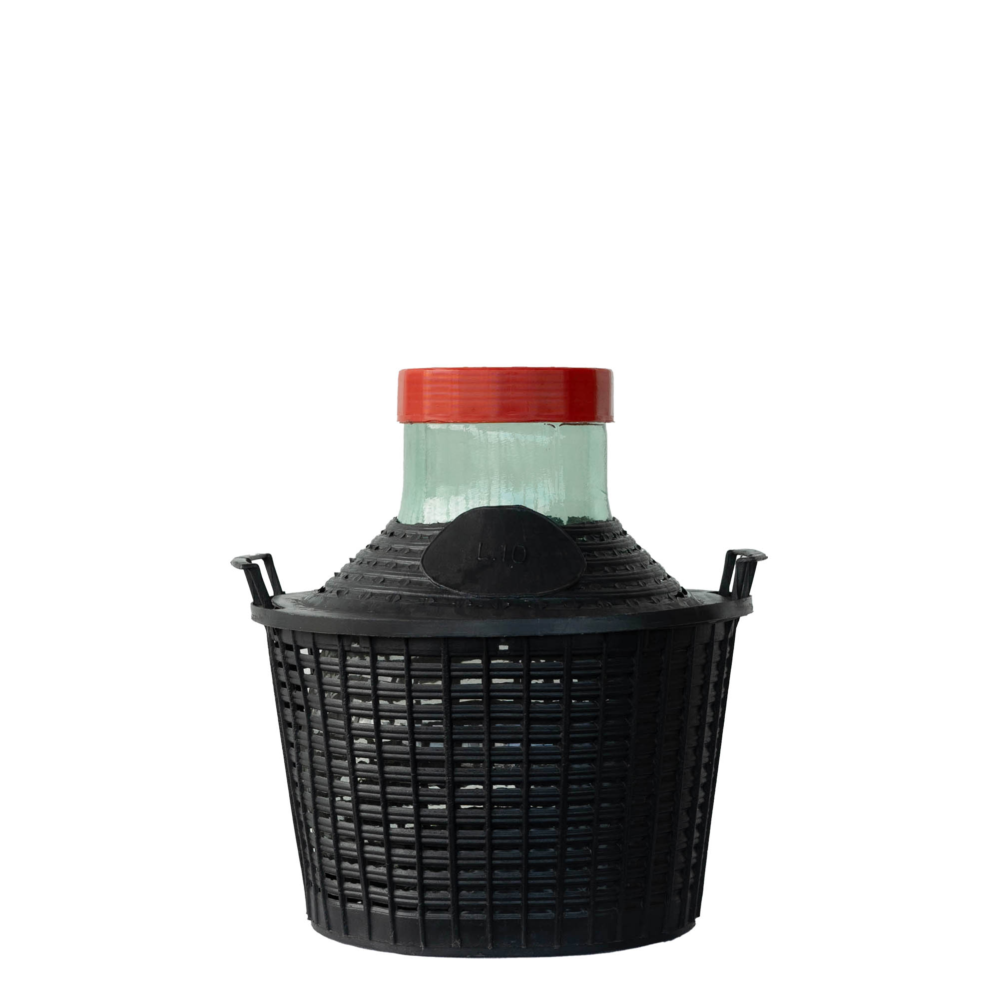 Butelie balon de 10 l, gât larg, sticlă, deschidere: capac cu filet