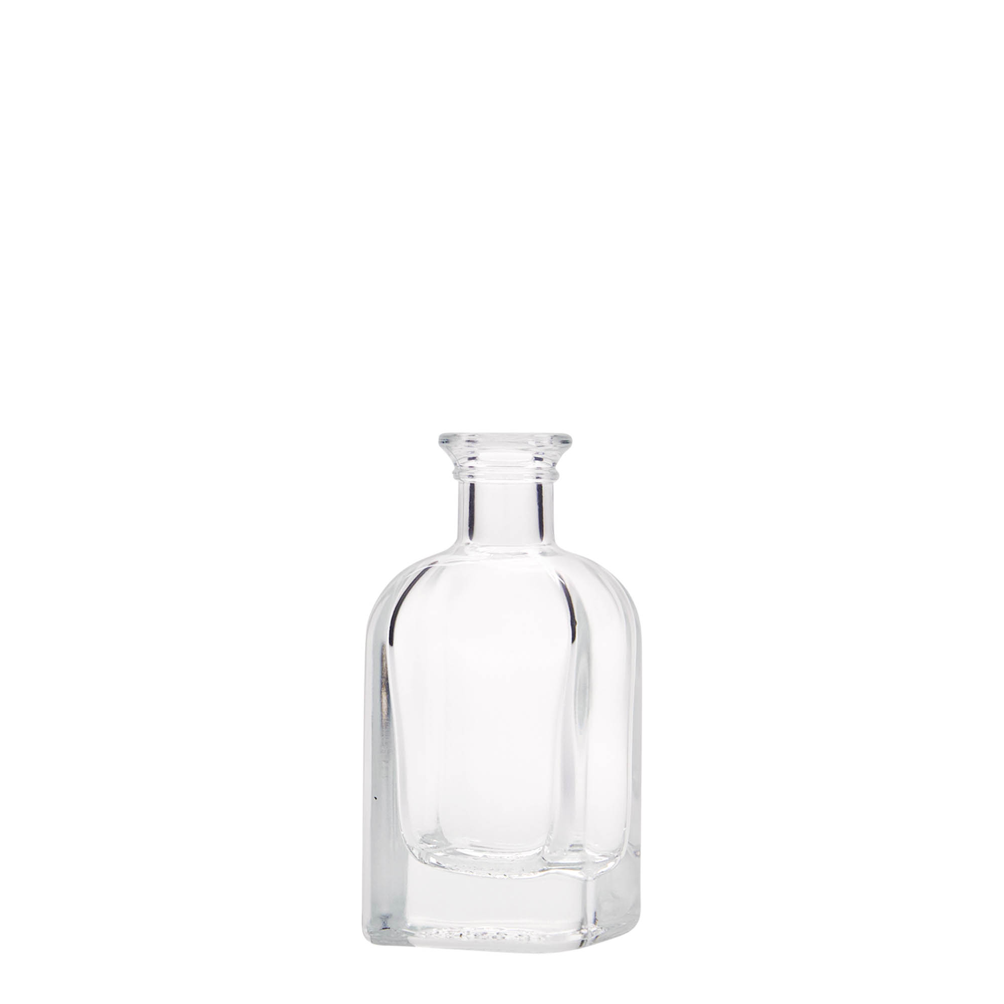 Sticlă de 40 ml, pătrată, Apotheker Carré, gât: dop de plută Sticlă de 40 ml, pătrată, Apotheker Carré, gât: dop de plută