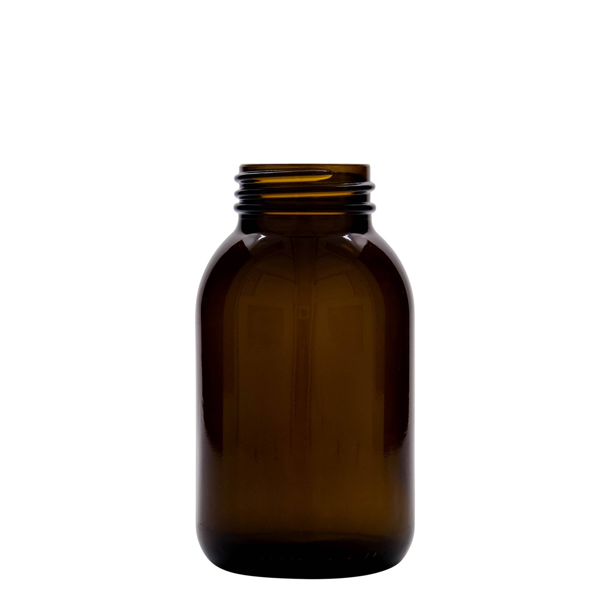 500 ml borcan cu gât larg, maro, gură: DIN 55