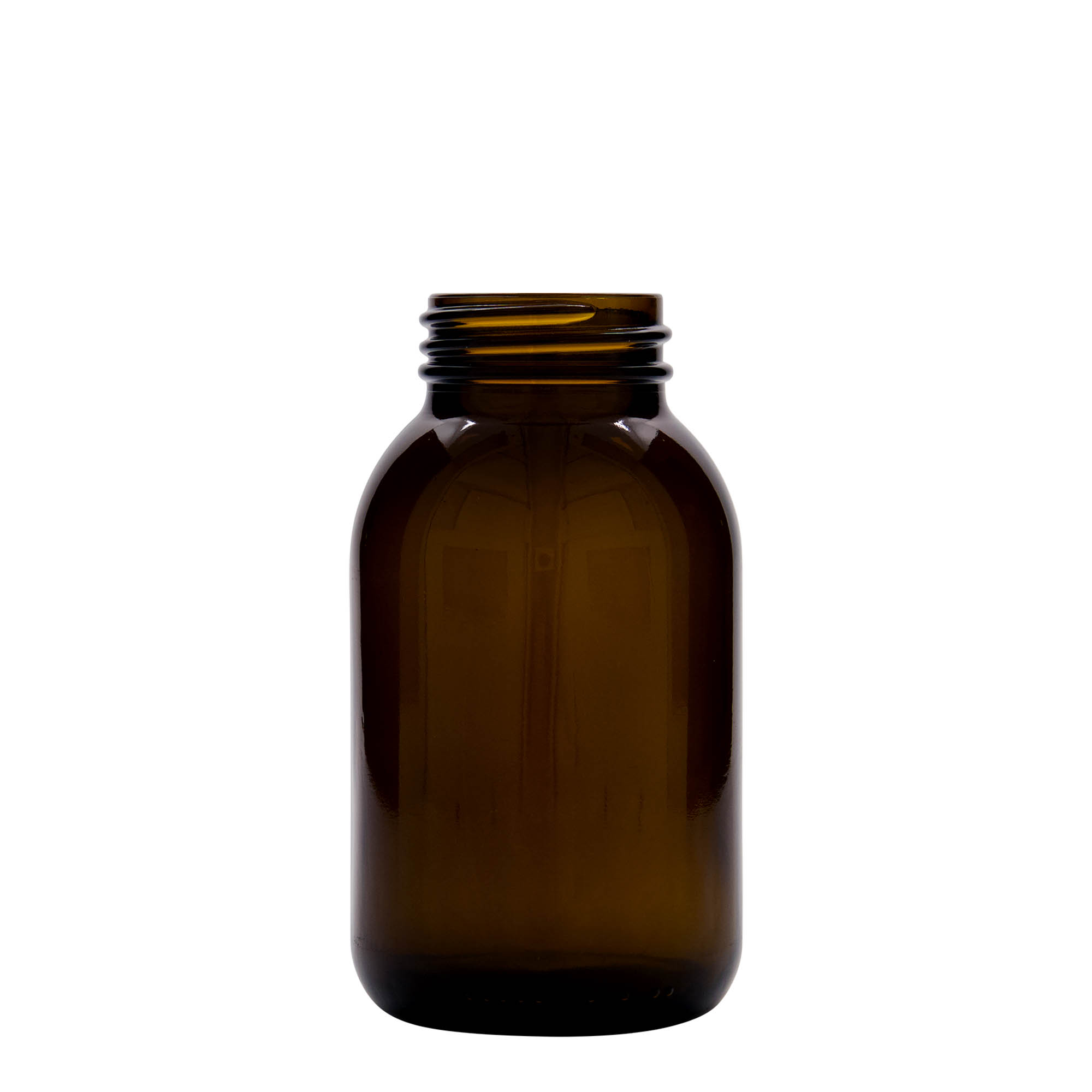 500 ml borcan cu gât larg, maro, gură: DIN 55
