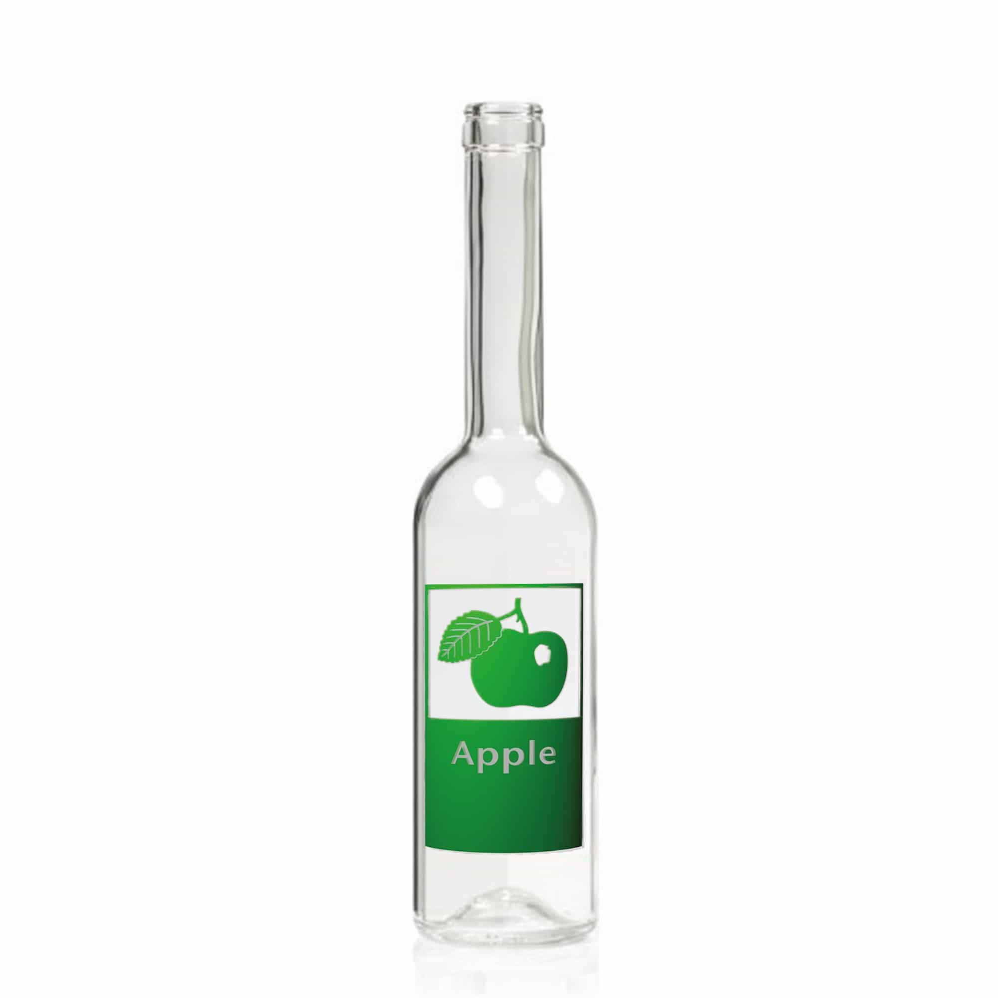 Sticlă de sticlă de 500 ml „Opera”, motiv: Măr, gura: plută
