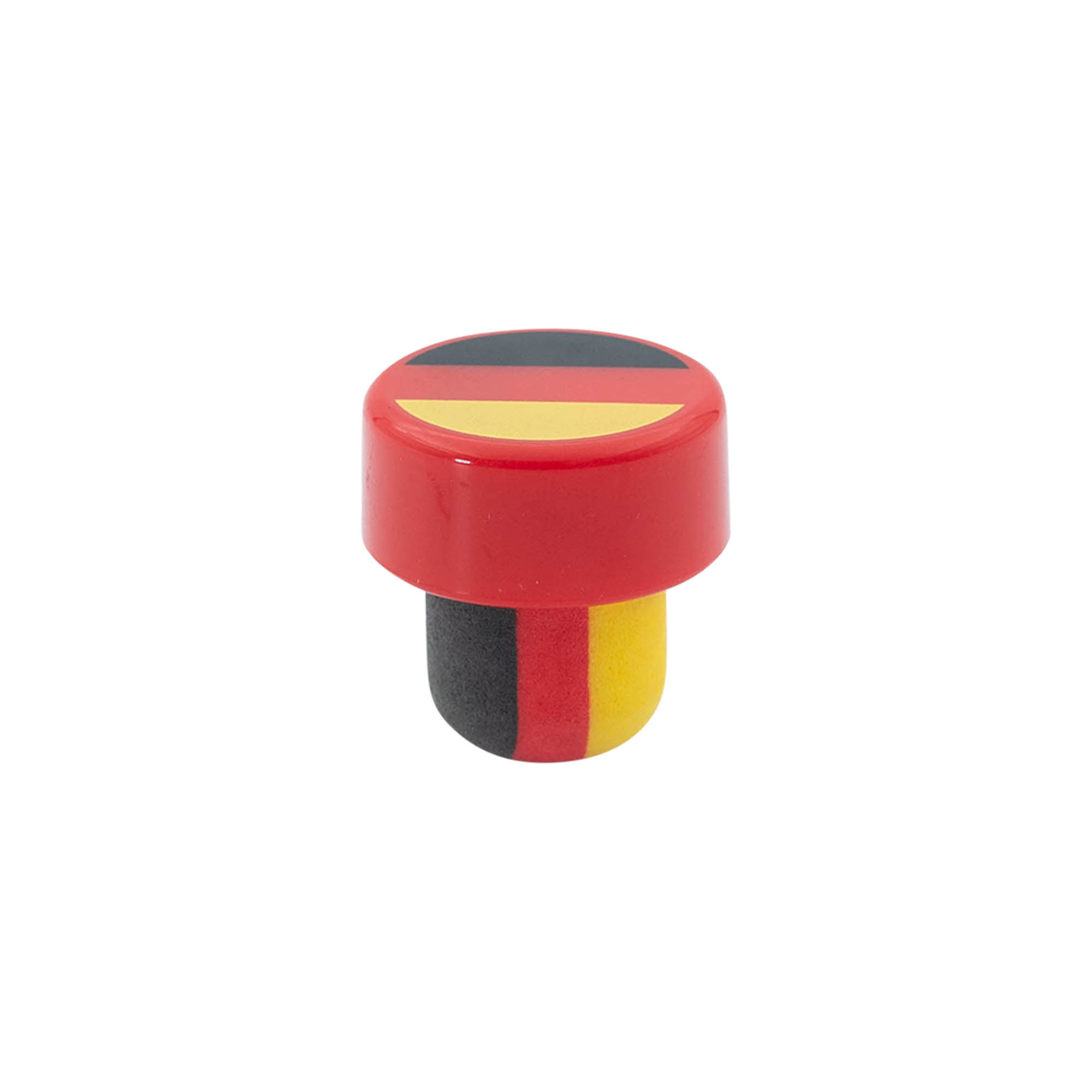 Dop cu mâner 19 mm „Germania”, plastic, multicolor, pentru gură: plută Dop cu mâner 19 mm „Germania”, plastic, multicolor, pentru gură: plută
