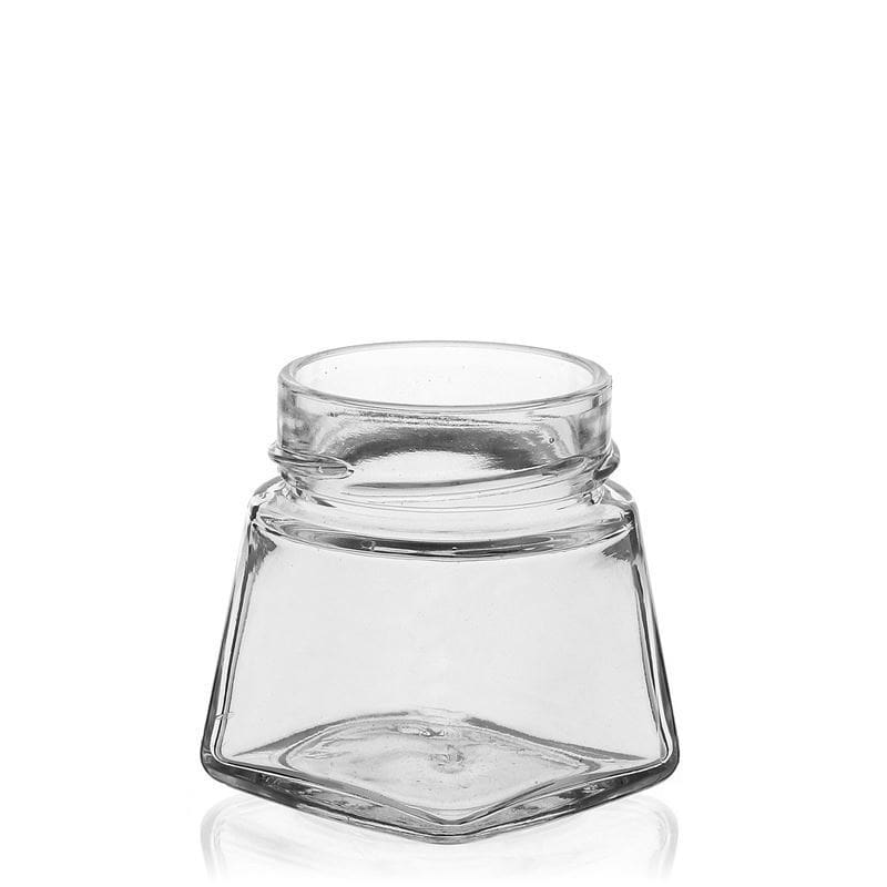 106 ml borcan pătrat 'Luxor', gura: Deep-Twist-Off (DTO 58)