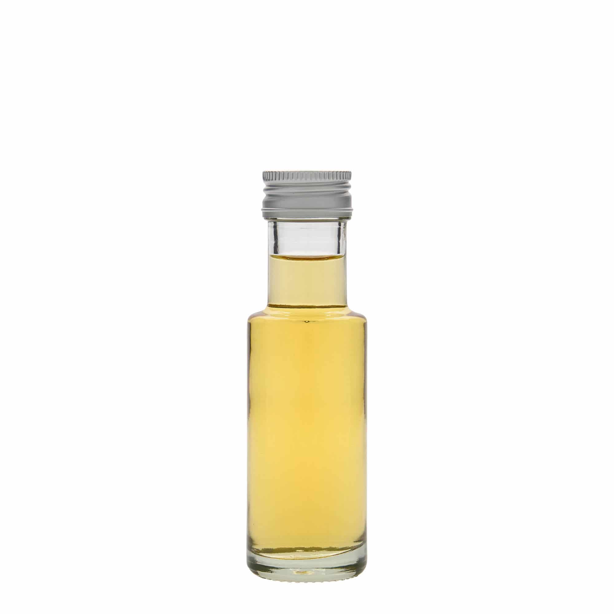 Sticlă de sticlă de 100 ml „Dorica”, gură: PP 31,5 Sticlă de sticlă de 100 ml „Dorica”, gură: PP 31,5