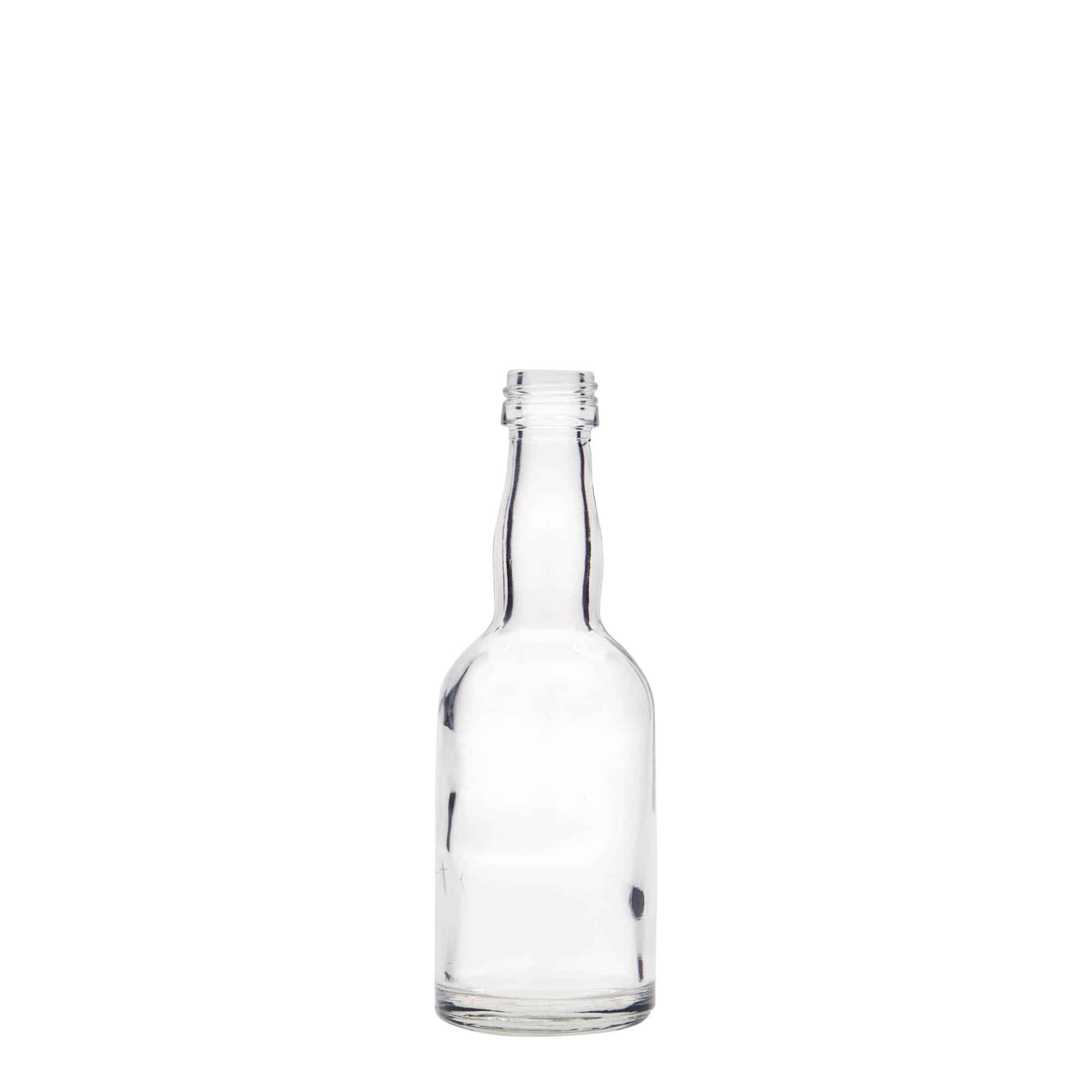 Sticlă de sticlă de 50 ml „Proba”, gura: PP 18