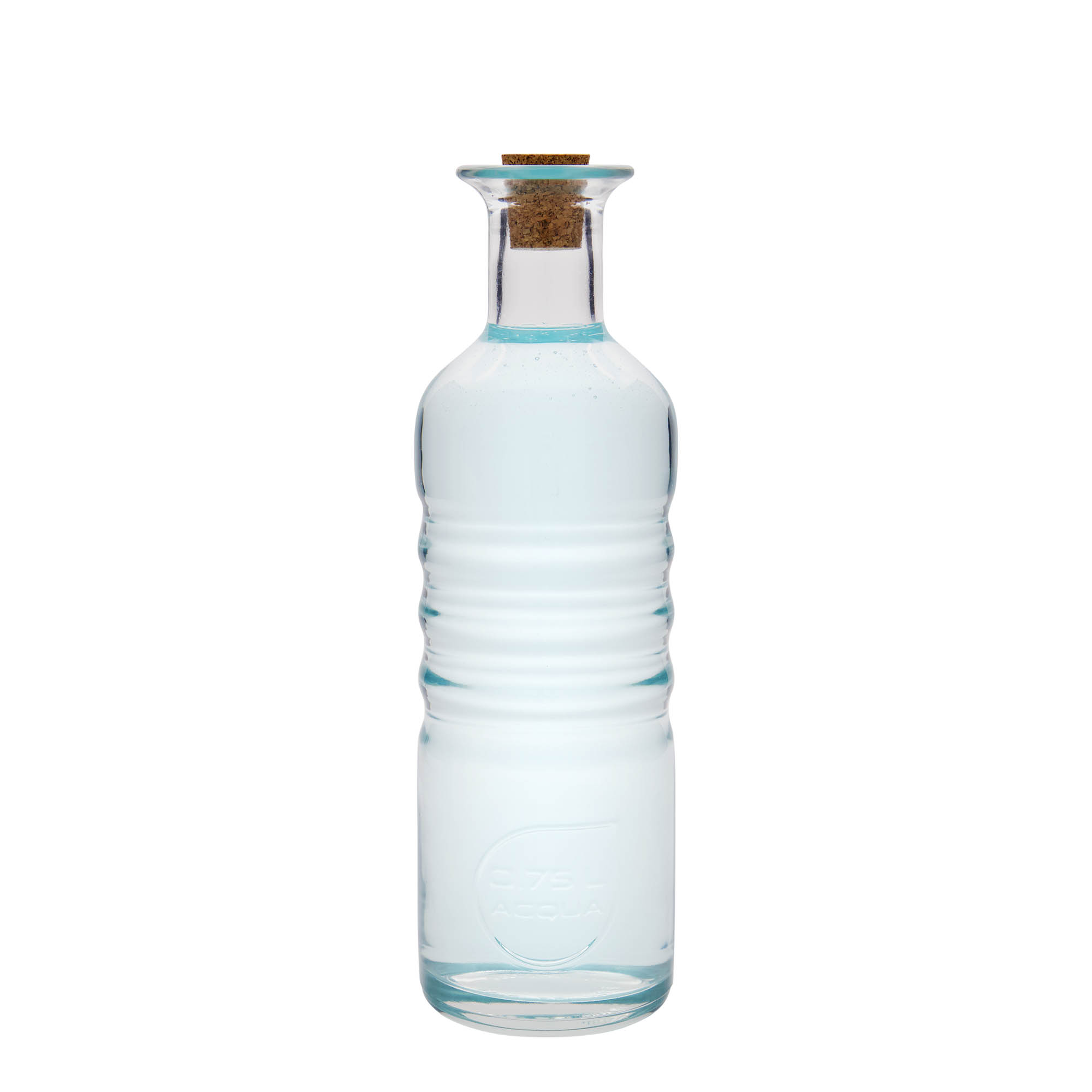 Sticlă de sticlă de 750 ml „Optima Acqua”, gura: plută