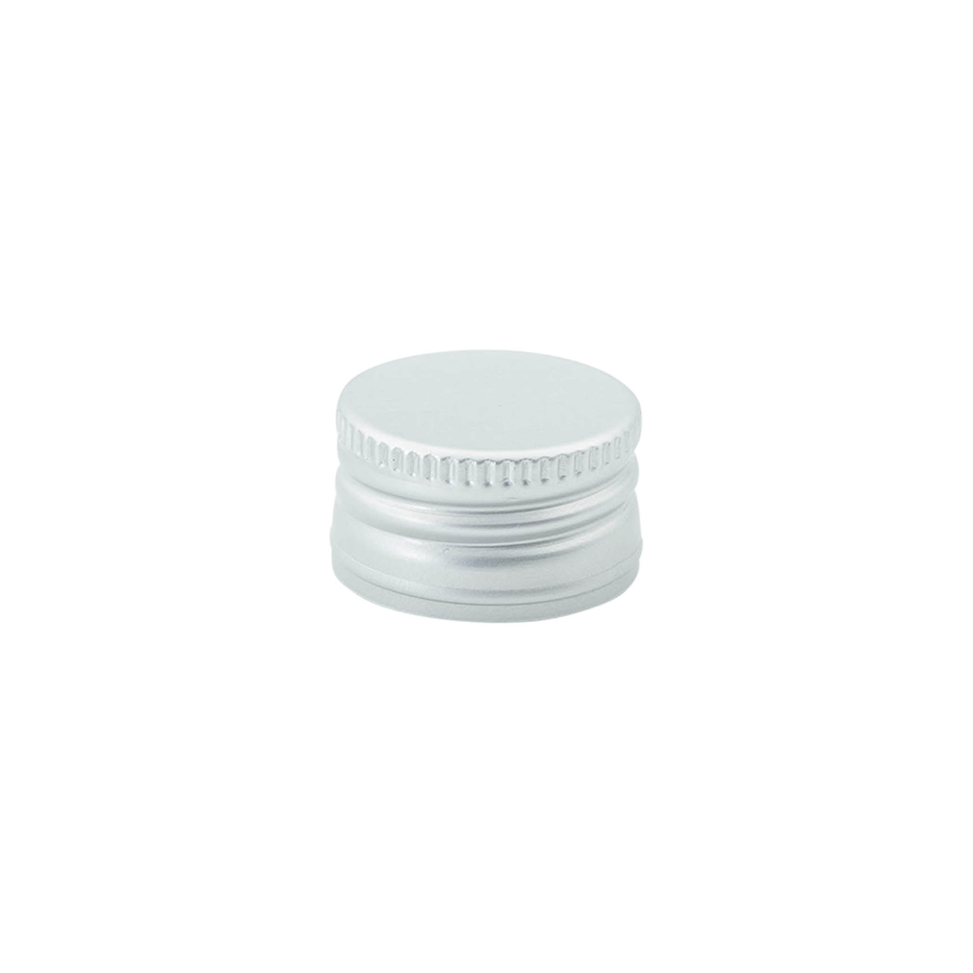 Capac cu filet #, metal, argintiu, pentru gura: PP 28 Capac cu filet #, metal, argintiu, pentru gura: PP 28