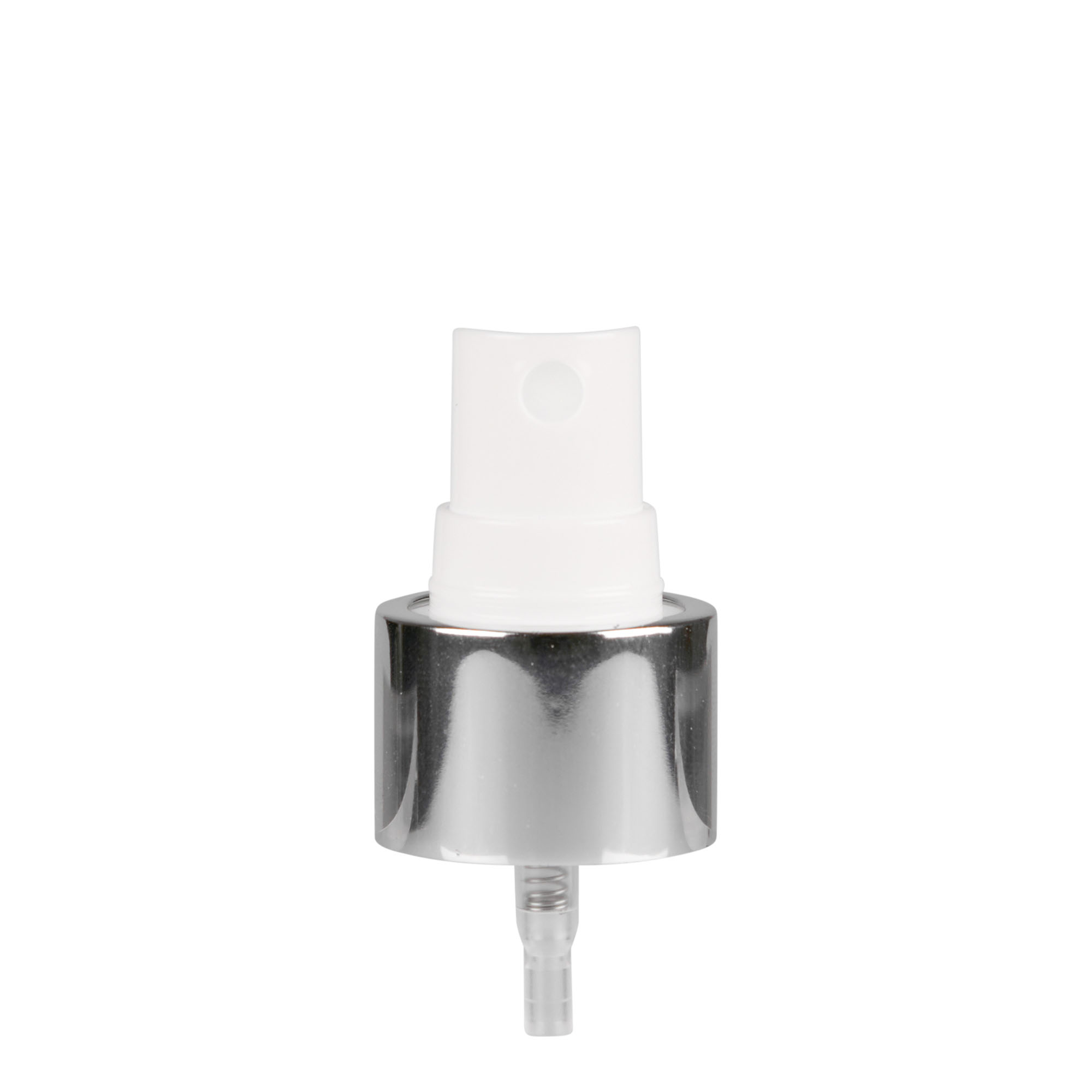 Capac cu filet pulverizator, plastic PP, alb, pentru gura: 24/410