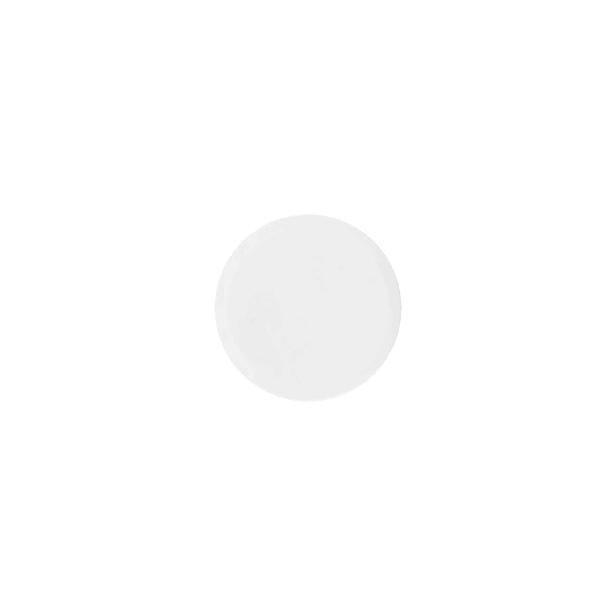 Capac cu filet 'White Line' 35ml, plastic PP, alb