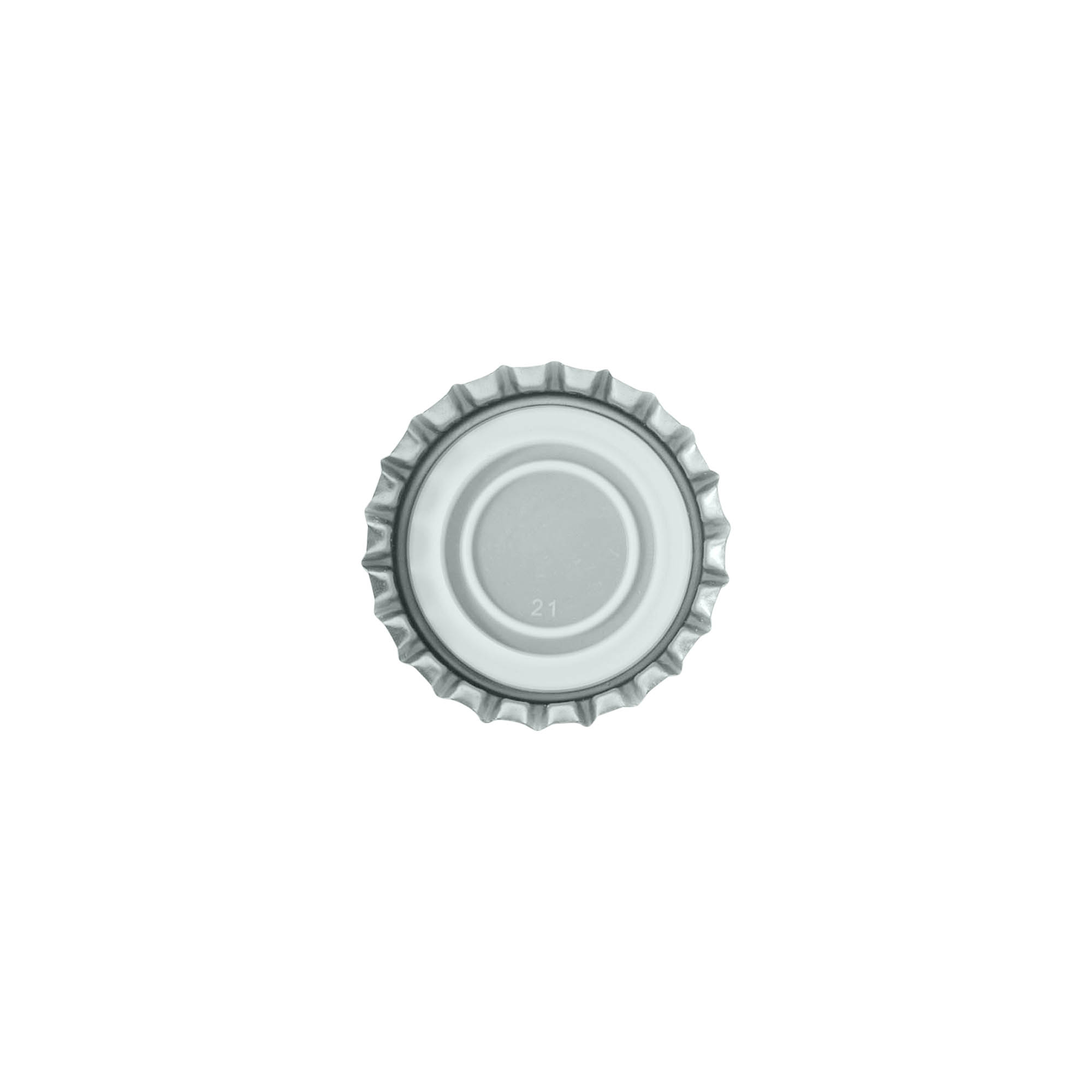 Capace sticle 29 mm, metal, argintiu