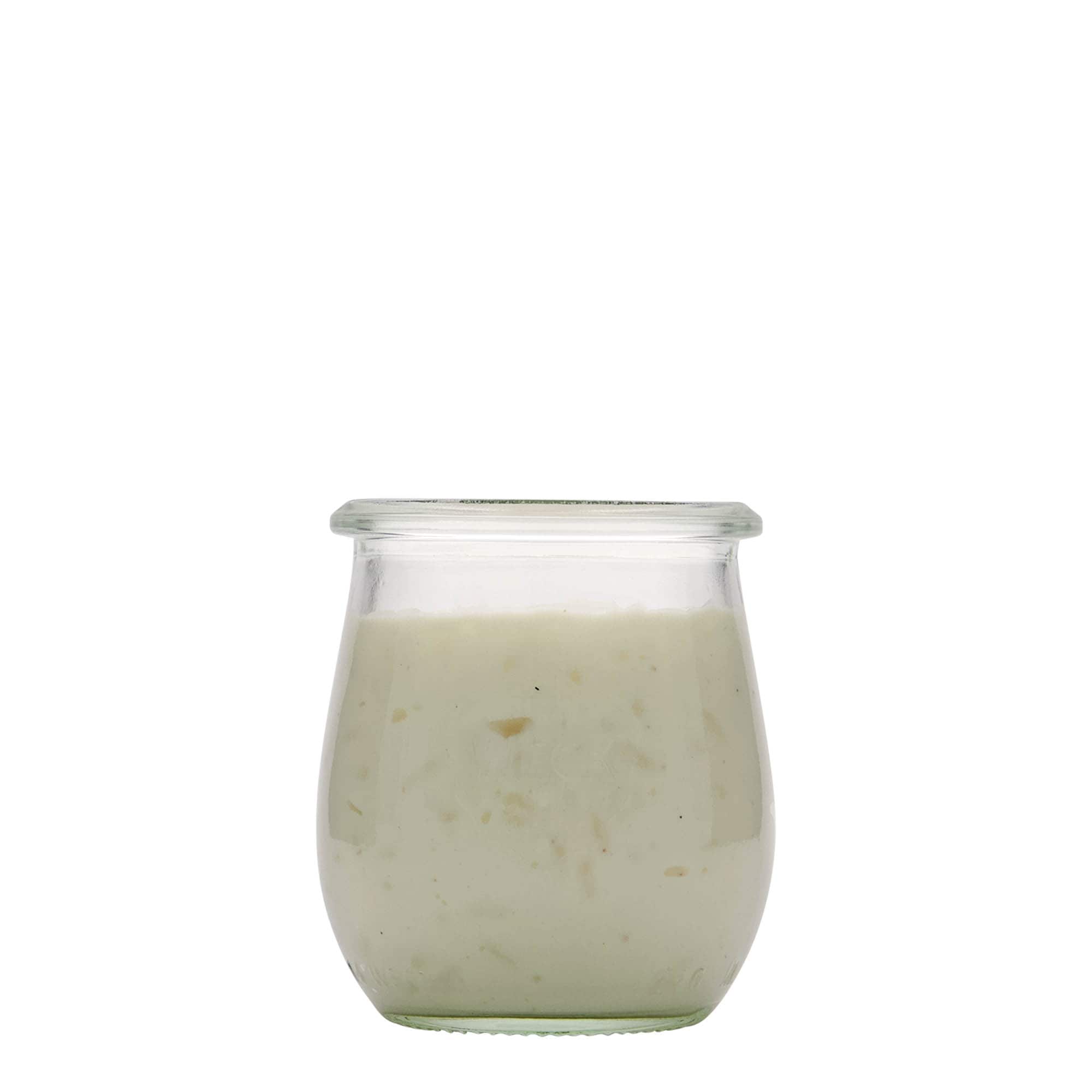 220 ml borcan WECK tip lalea, gura: margine rotundă